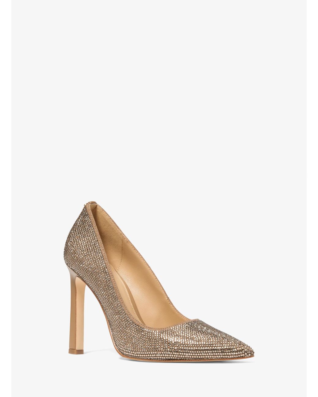MICHAEL Michael Kors White Mk Amara Embellished Pump