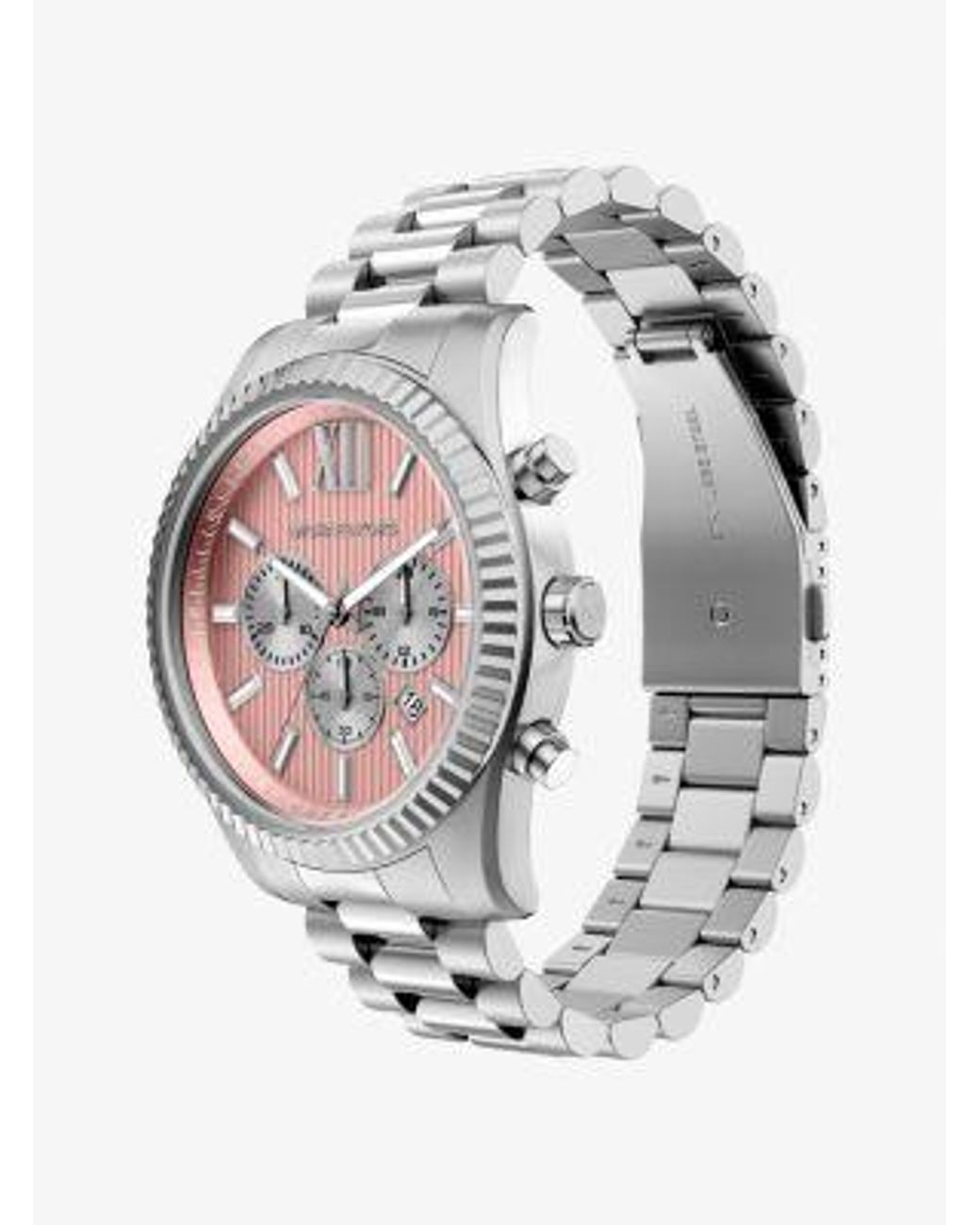 Michael Kors Gray Oversized Lexington-Tone Watch for men