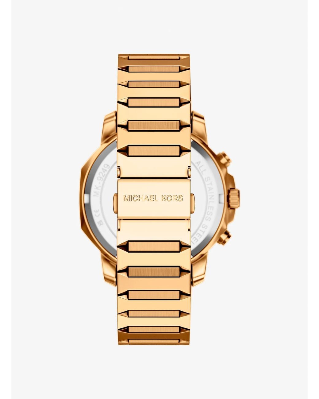 Michael Kors Metallic Oversized Prescott-Tone Watch for men