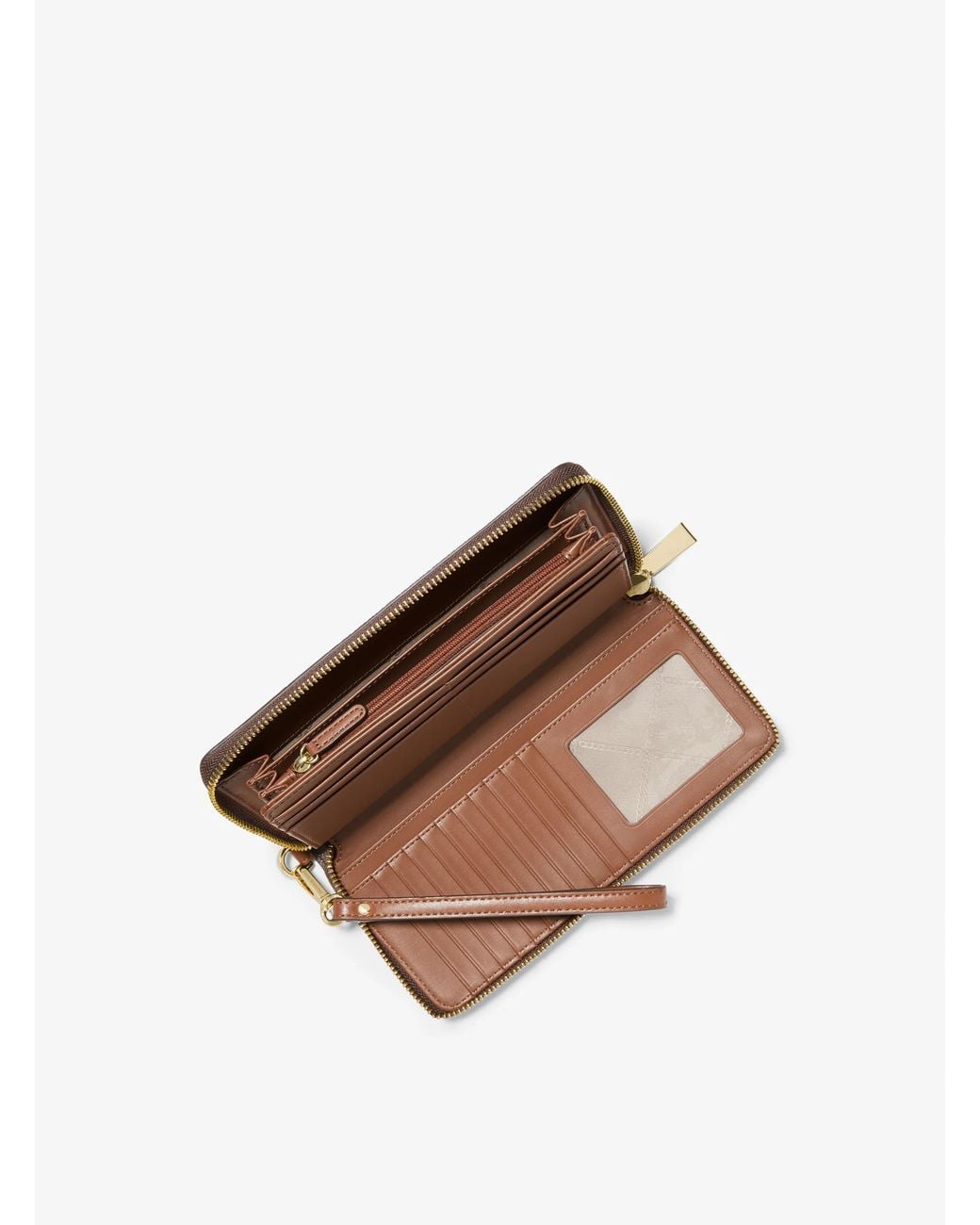 Michael Kors Gray Mk Large Logo Continental Wallet