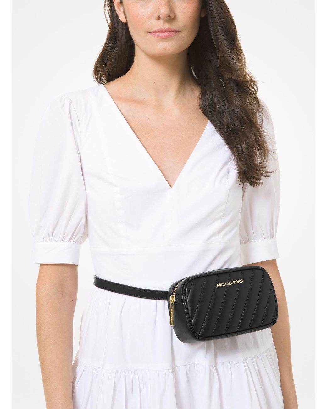 michael kors logo convertible belt bag