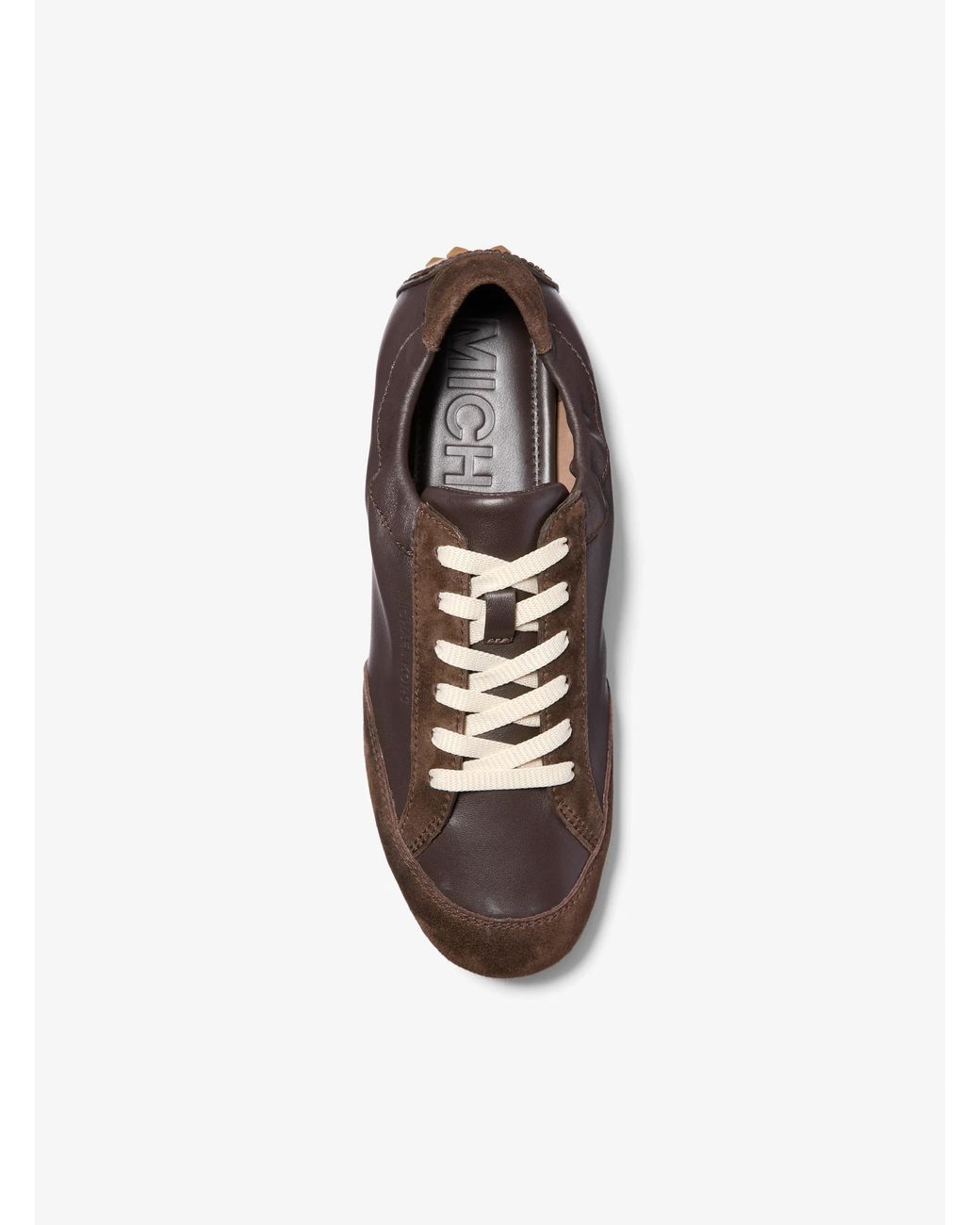 MICHAEL Michael Kors Brown Mk Susie Leather Trainer
