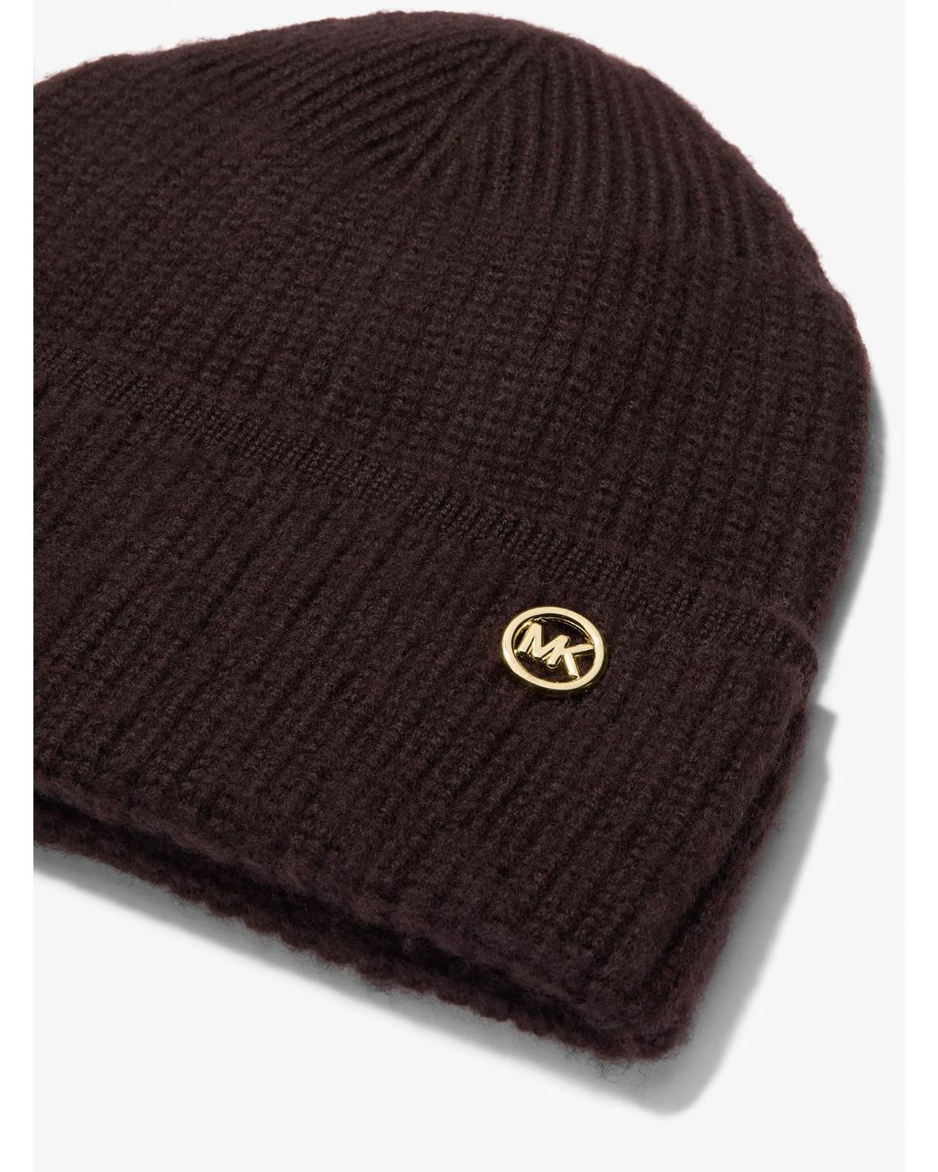 MICHAEL Michael Kors Red Mk Wool Beanie Hat