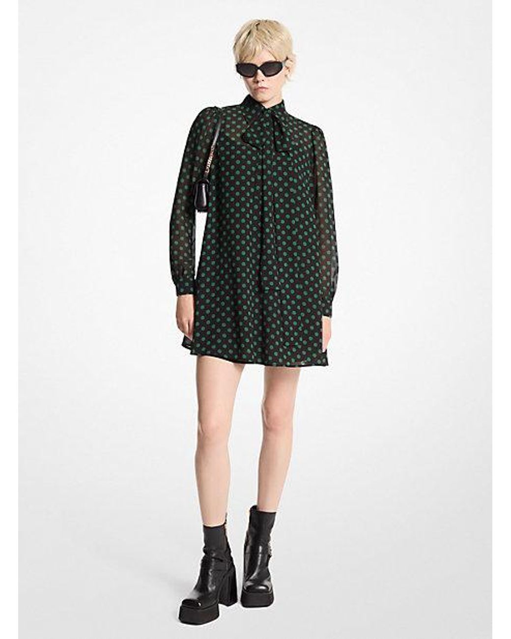 Georgette Blouse Michael Kors Polka Dot Shirt Polka Dot Georgette