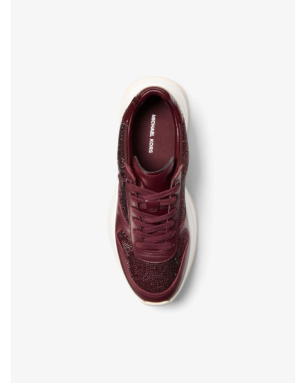 MICHAEL Michael Kors Purple Mk Arla Metallic Leather Trainer