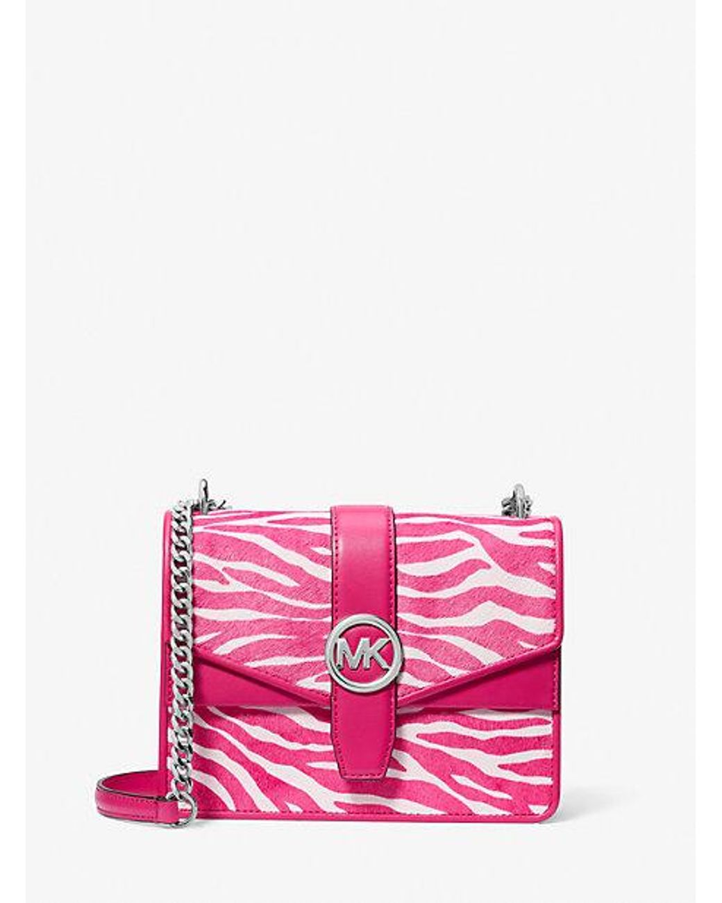 Michael Kors Greenwich Small Zebra Print Calf Hair Crossbody