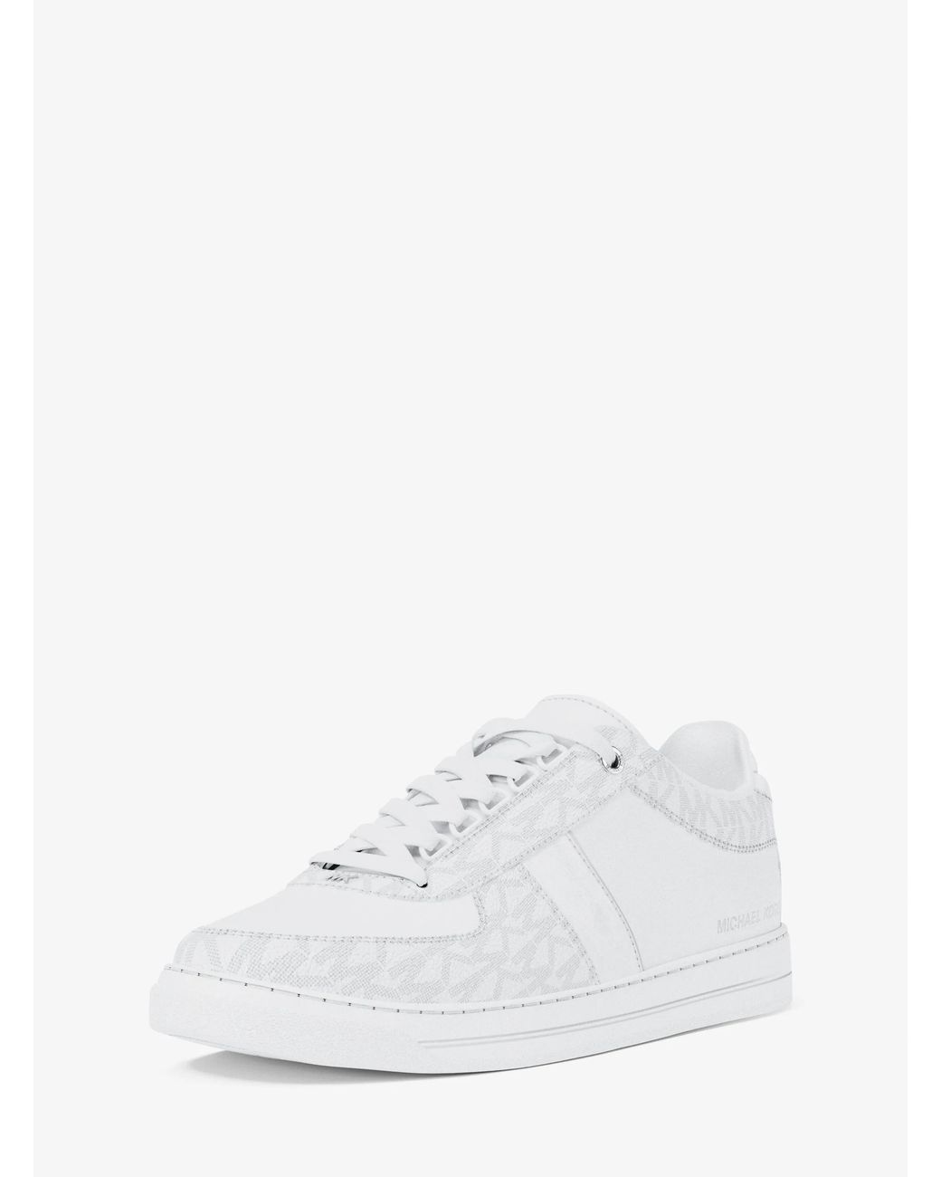 Michael Kors White Michael Kors Brady Signature Logo And Leather Sneaker for men