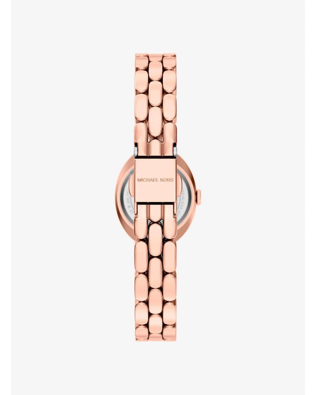 Michael Kors White Petite Maude-Tone Watch And Pavé Bangle Jewelry Gift Set