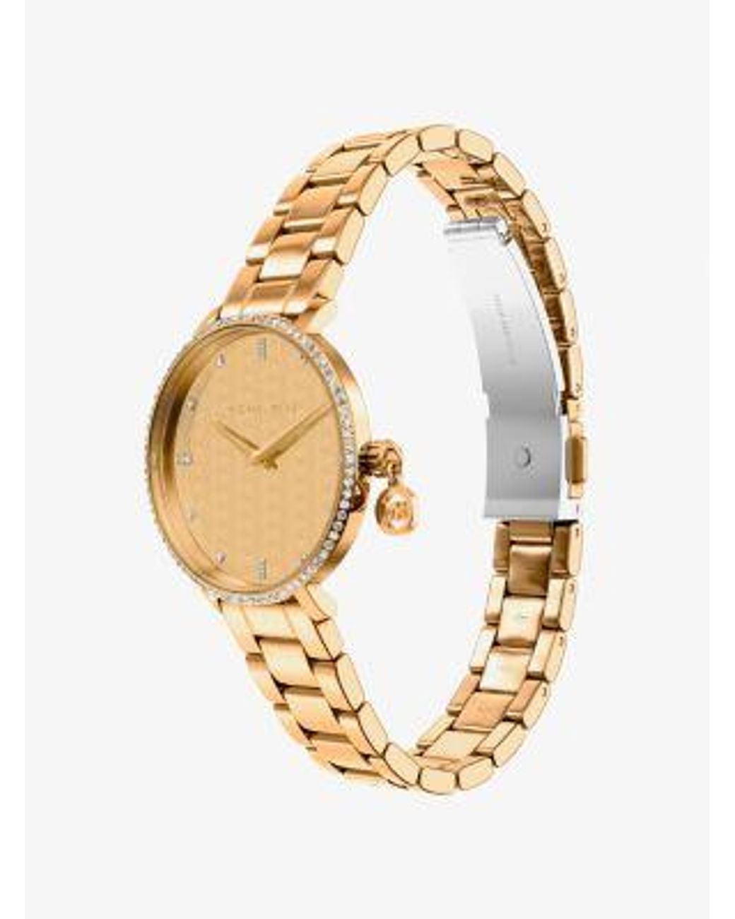 Michael Kors Metallic Mini Pyper Pavé-Tone Watch