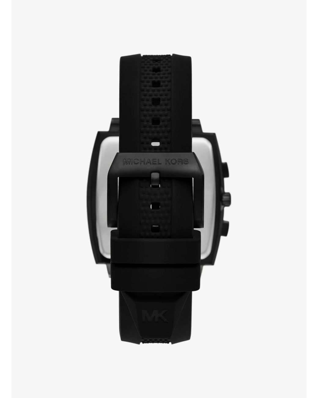 Michael Kors Black Mk Oversized Rhys-Tone And Silicone Watch for men