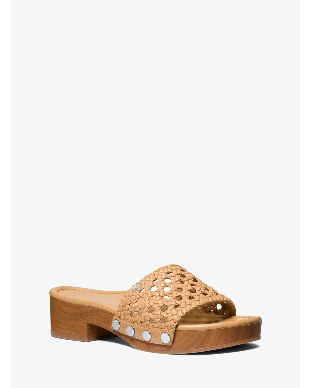 MICHAEL Michael Kors Brown Mk Mayes Woven Sandal