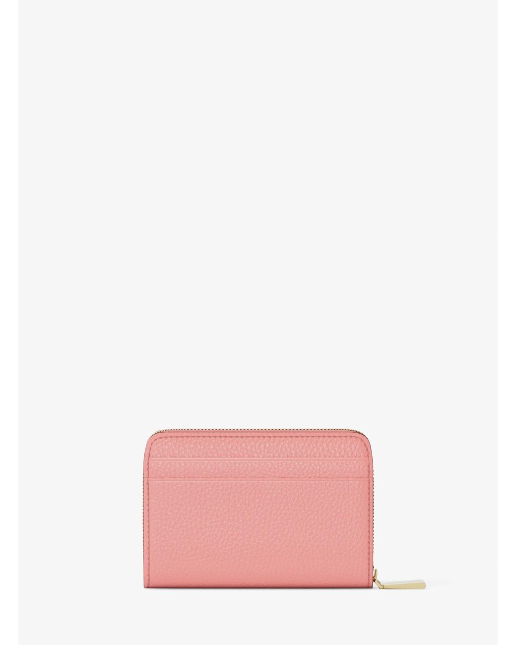 MICHAEL Michael Kors Pink Mk Jet Set Small Pebbled Leather Zip-Around Card Case