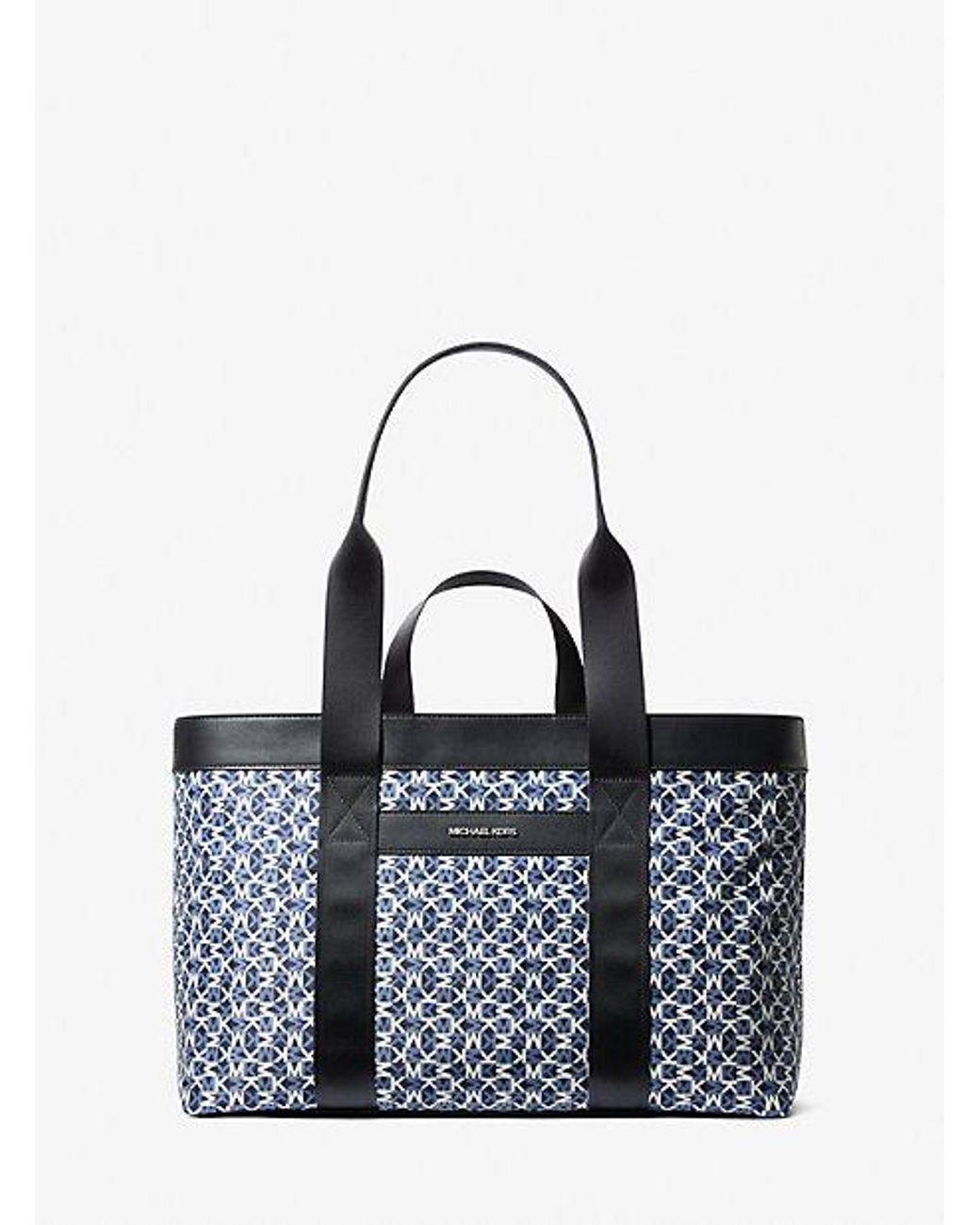 Michael Kors Lautner Logo Print Tote Bag in Blue for Men | Lyst