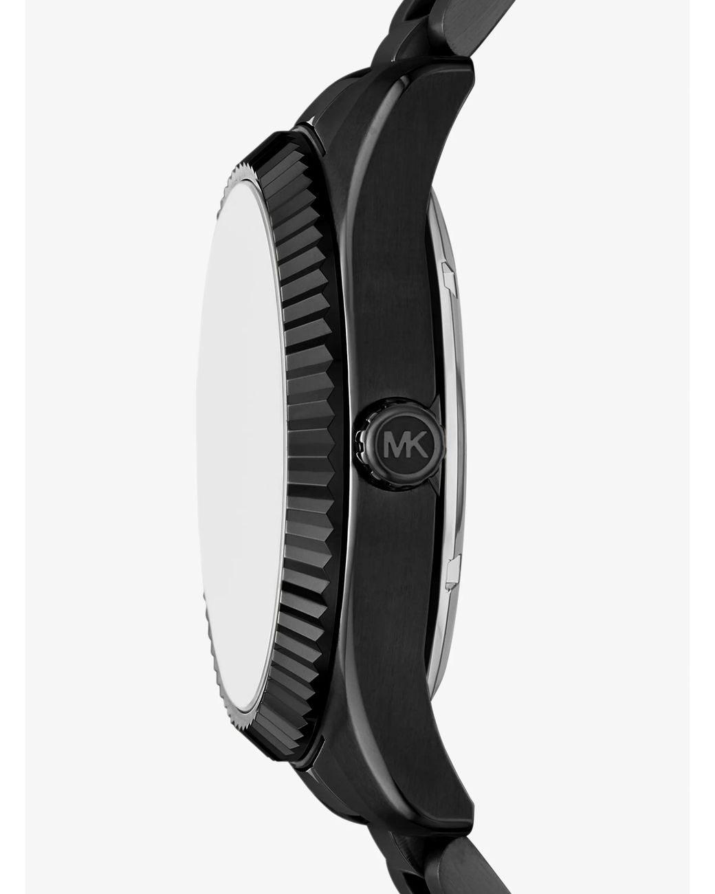 Michael Kors Black Mk Oversized Lexington-Tone Watch for men