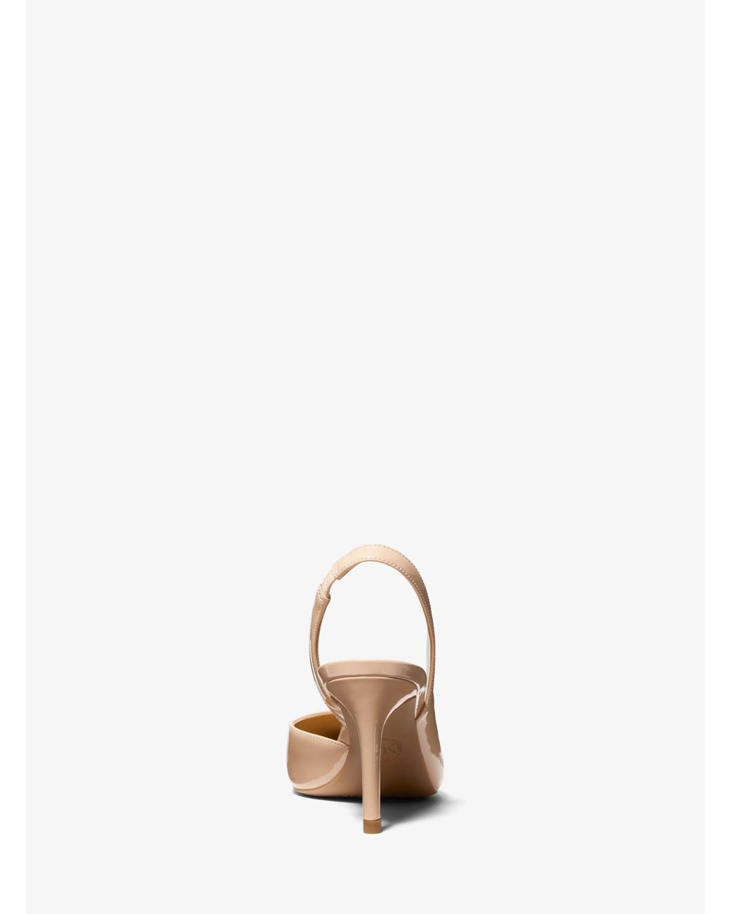 MICHAEL Michael Kors Natural Mk Alina Patent Leather Slingback Pump