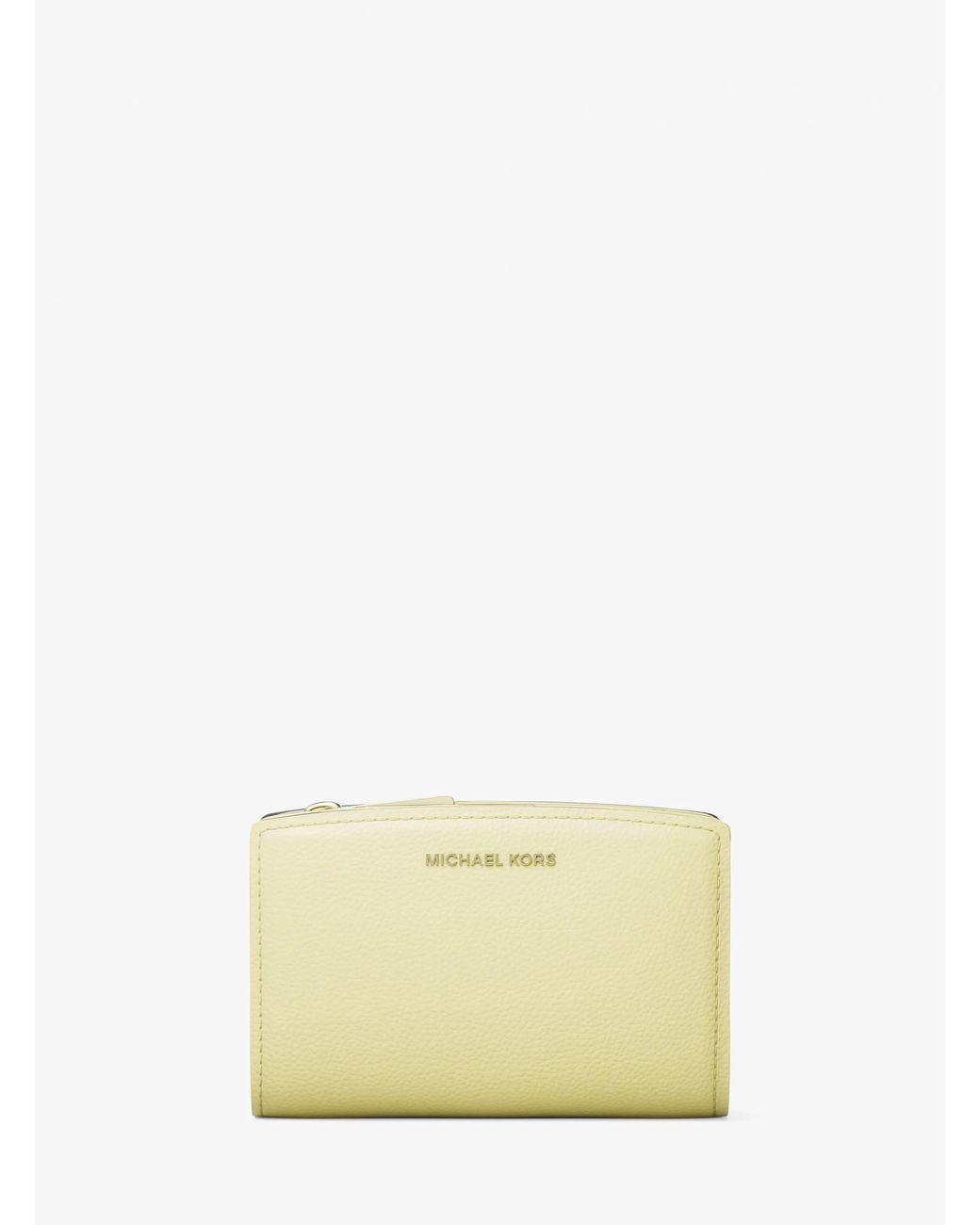 MICHAEL Michael Kors Natural Mk Bryant Medium Pebbled Leather Wallet