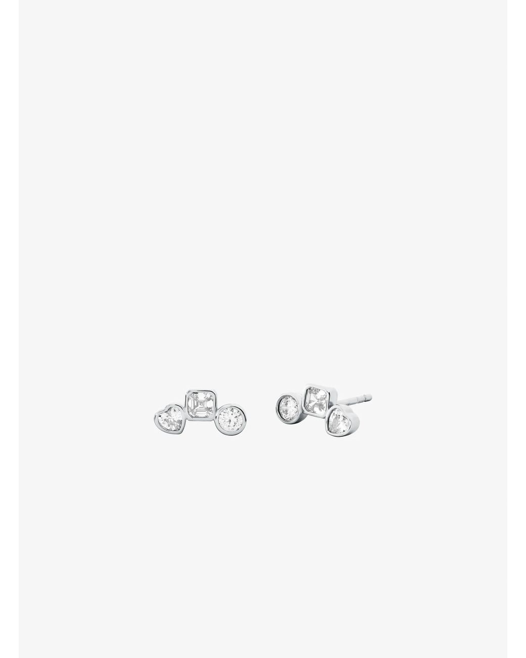 Michael Kors White Mk Precious Metal-Plated Necklace And Earrings Set