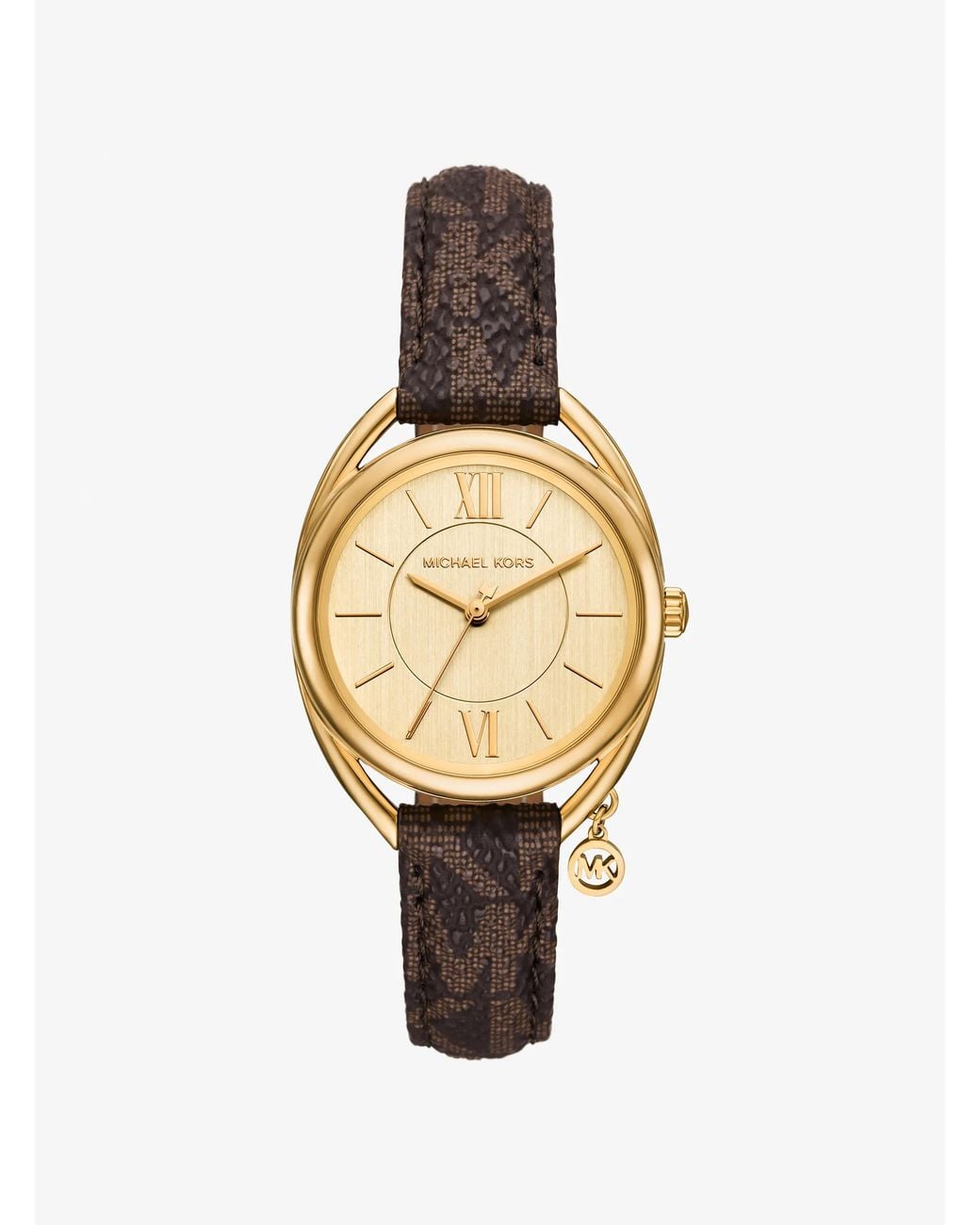 Michael Kors Metallic Mk Mini Leia-Tone And Signature Logo Watch