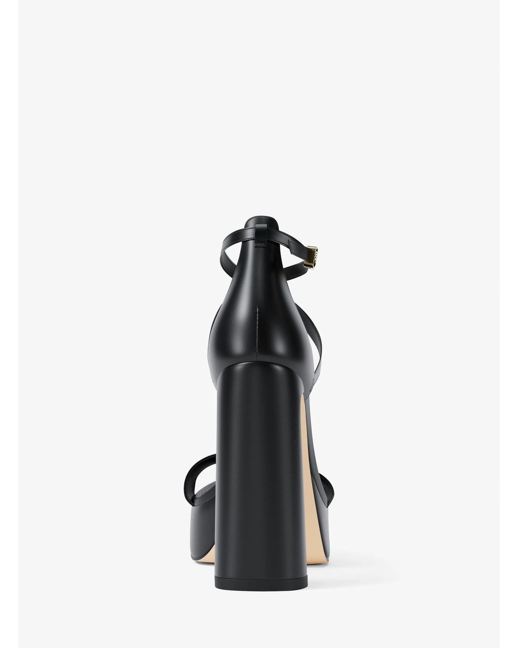 MICHAEL Michael Kors Black Michael Kors Cami Leather Platform Sandal
