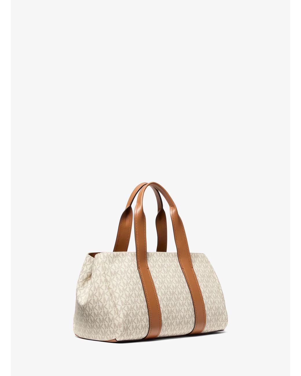 MICHAEL Michael Kors Natural Mk Foster Small Signature Logo Satchel