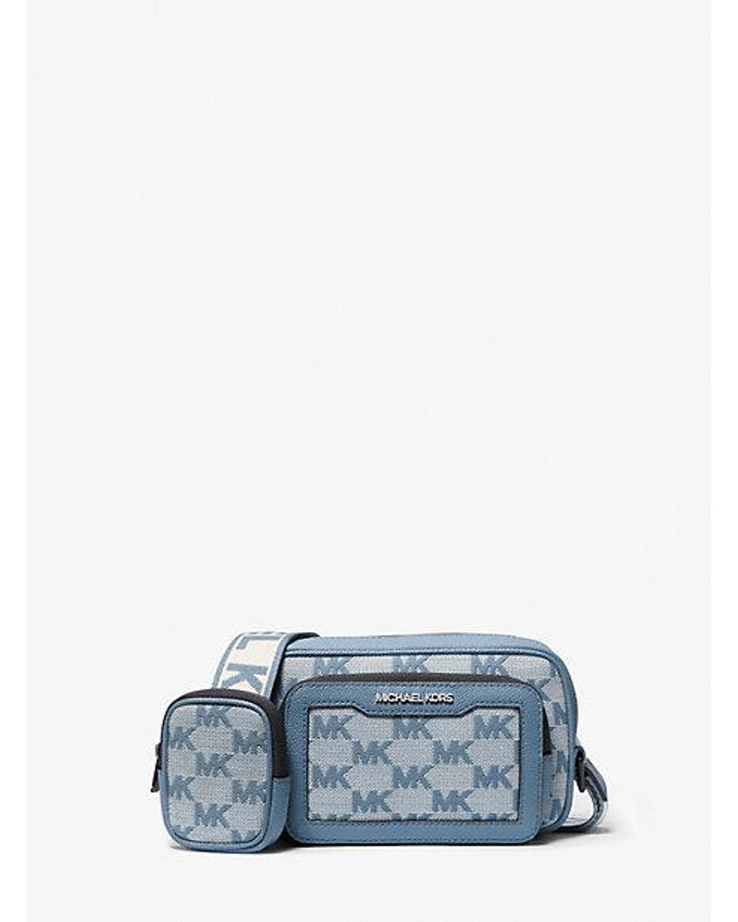 Michael Kors Cooper Logo Jacquard Camera Bag in Blue for Men Lyst Canada