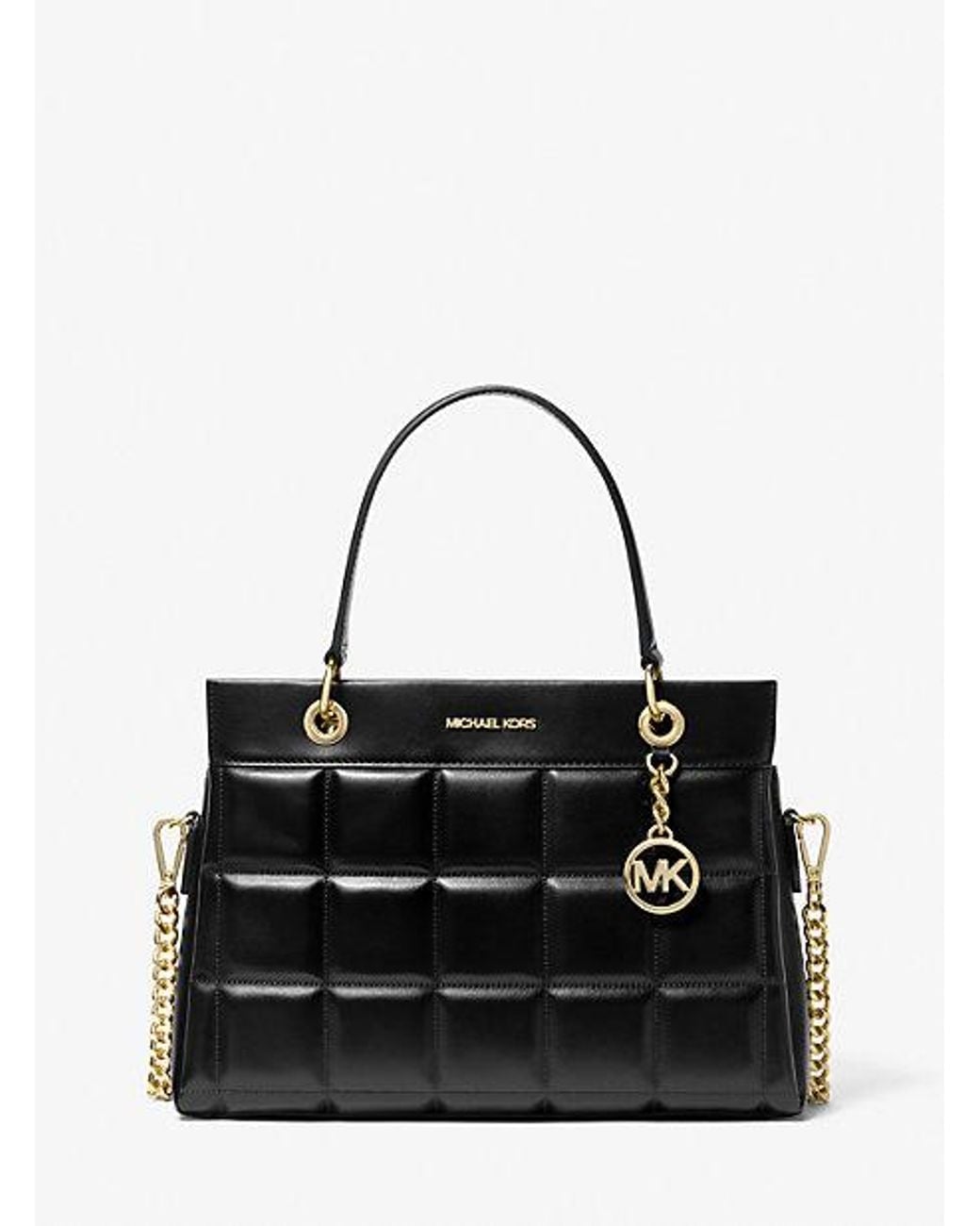 quilted leather satchel