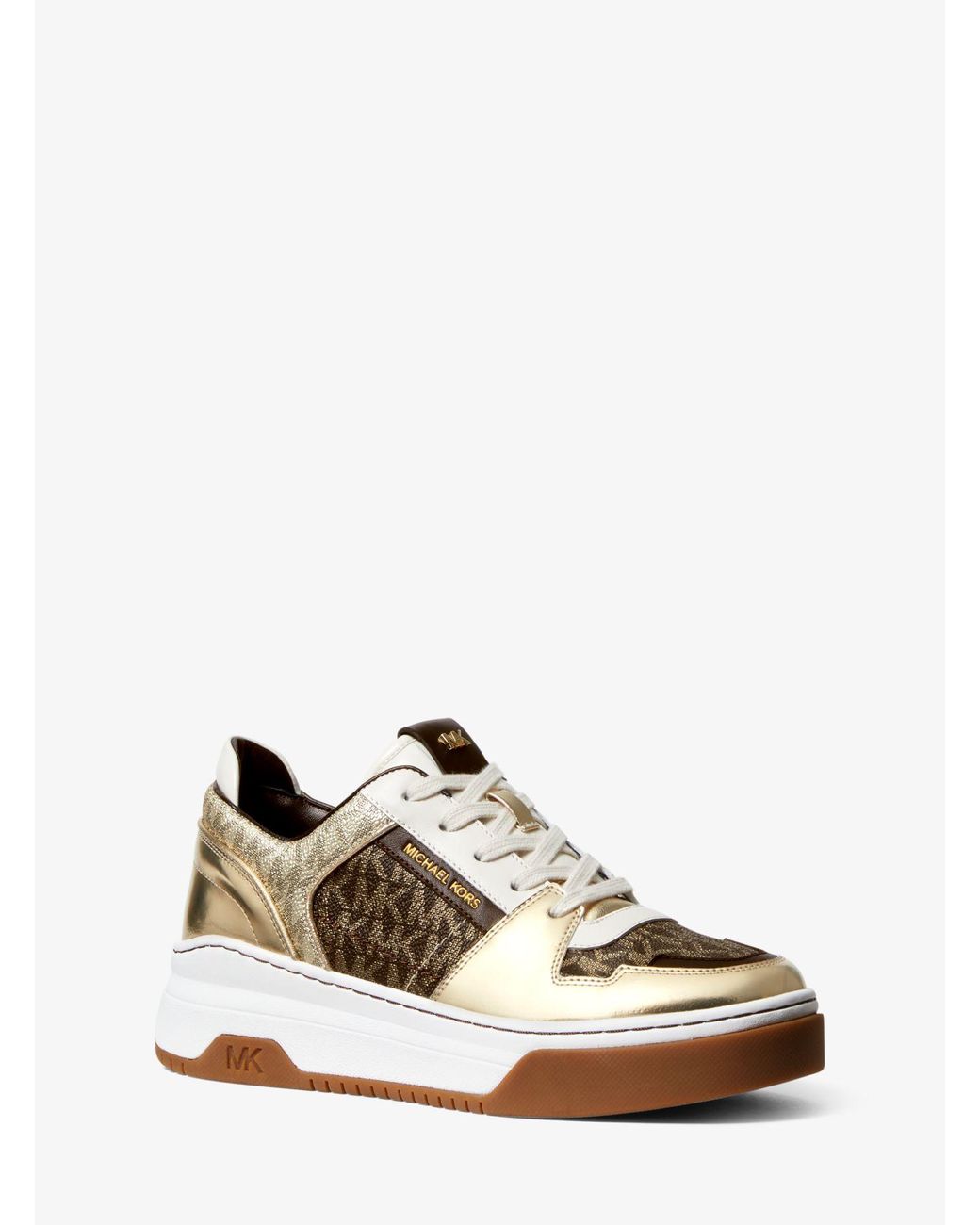 Michael Kors Lexi Color-blocked Leather And Logo Sneaker | Lyst Canada