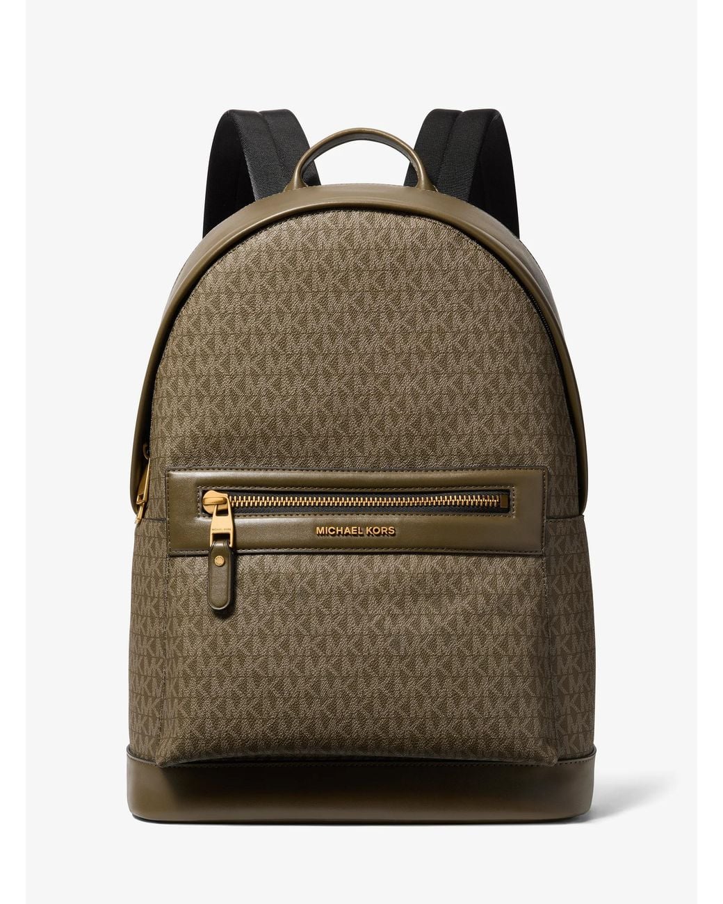 Michael Kors Green Mk Jet Set Signature Logo Backpack for men