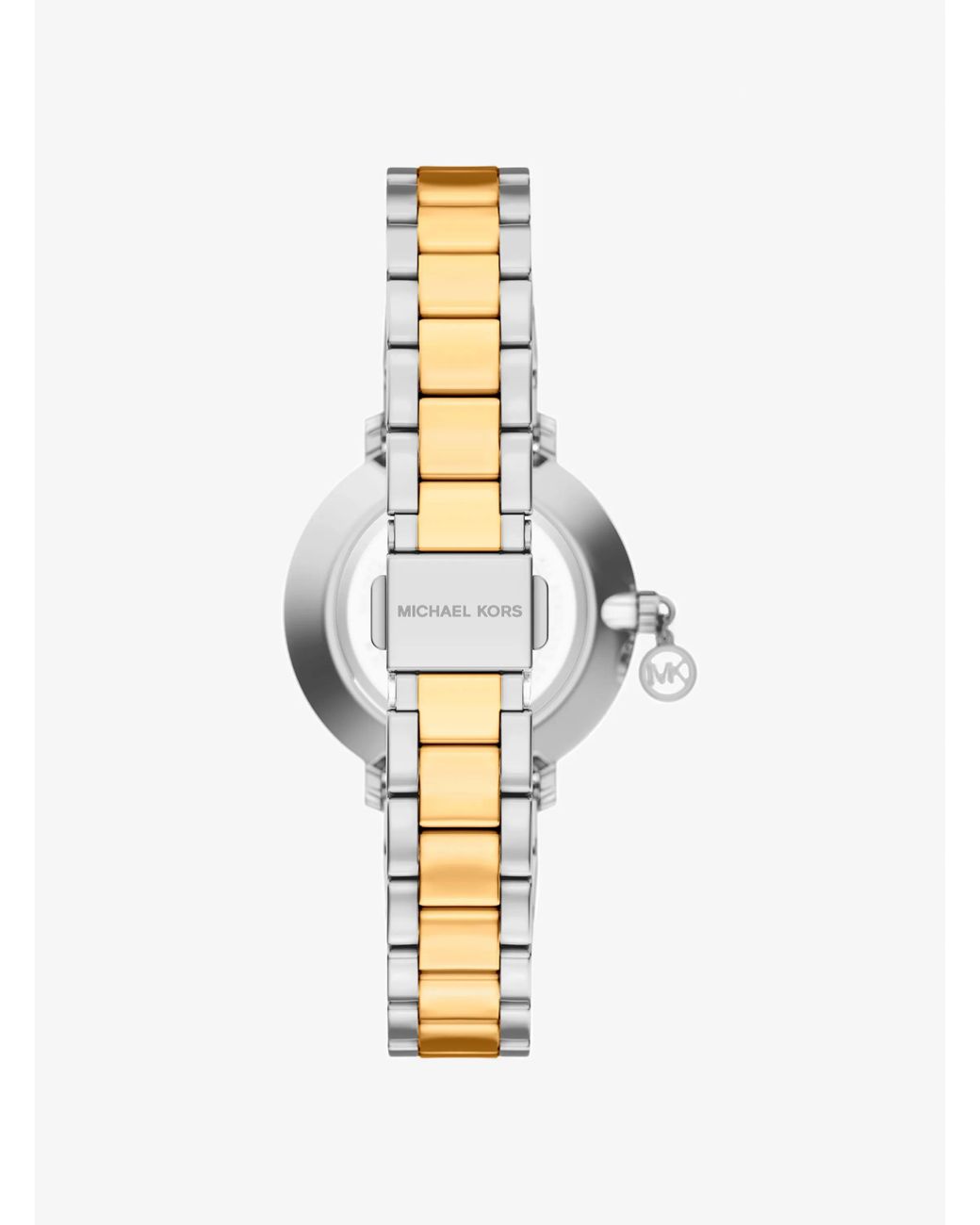 Michael Kors Metallic Mini Pyper Pavé Two-Tone Watch