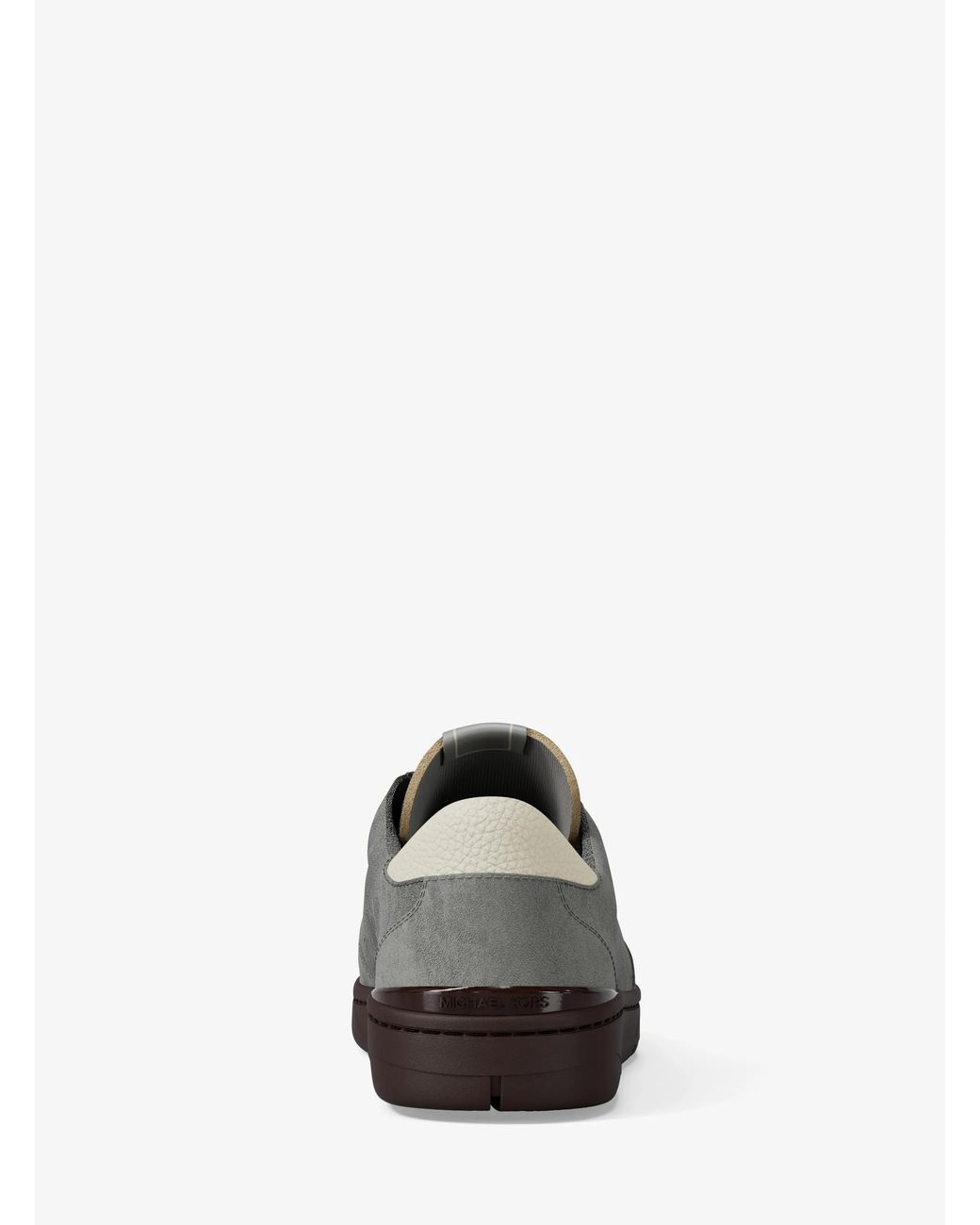 Michael Kors White Mk Wilton Suede Trainers for men