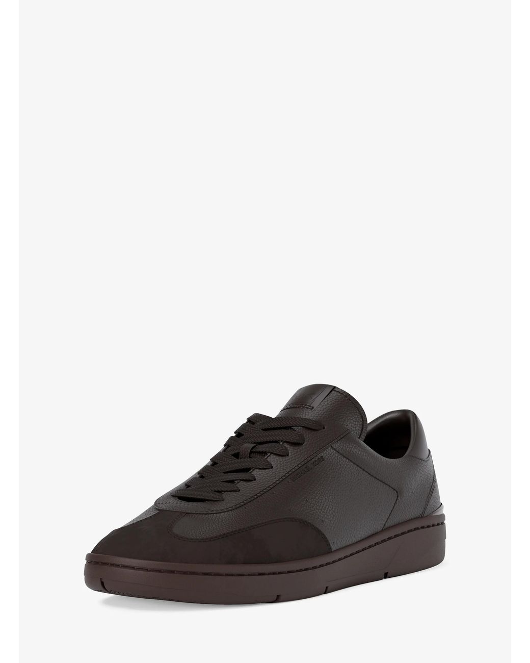 Michael Kors Black Mk Wilton Leather Trainers for men