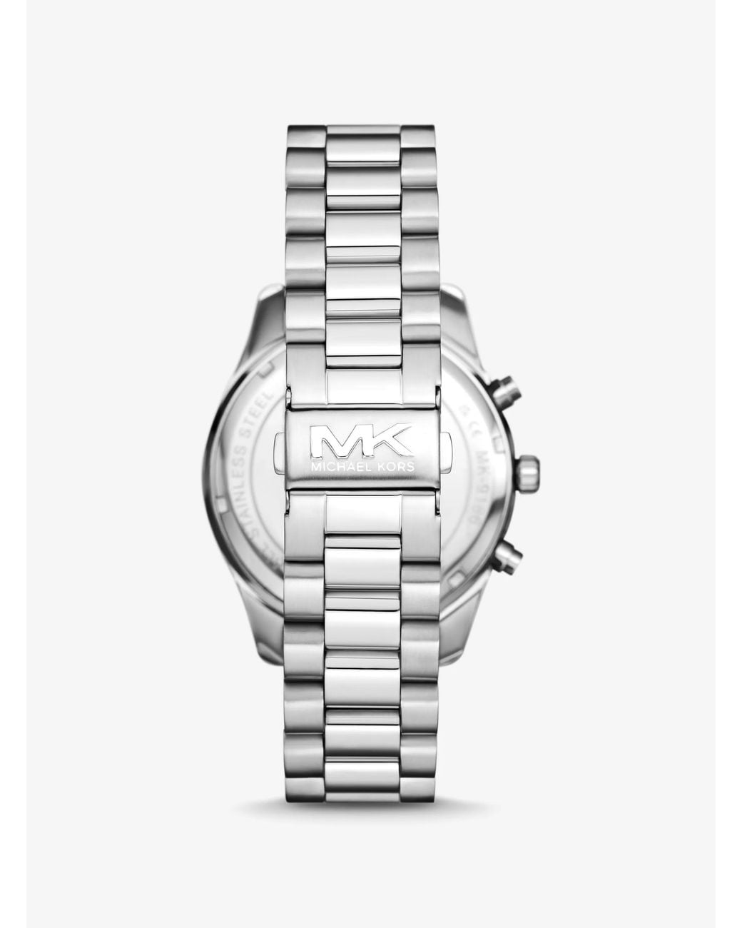 Michael Kors Black Lexington Chronograph Stainless Steel Watch And Card Case Gift Set 44mm