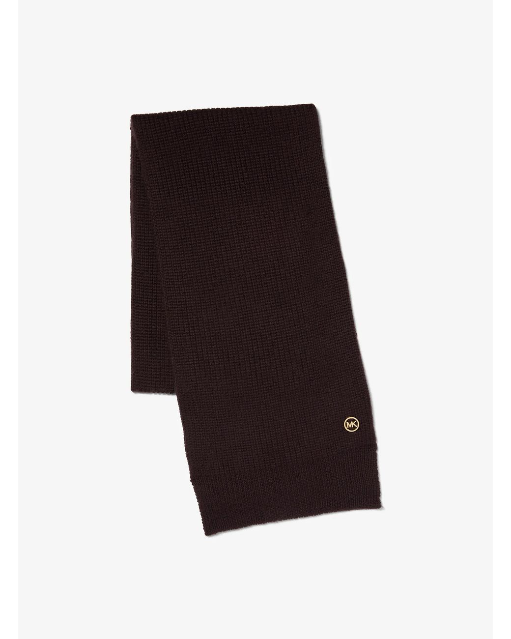 MICHAEL Michael Kors White Mk Textured Wool Scarf