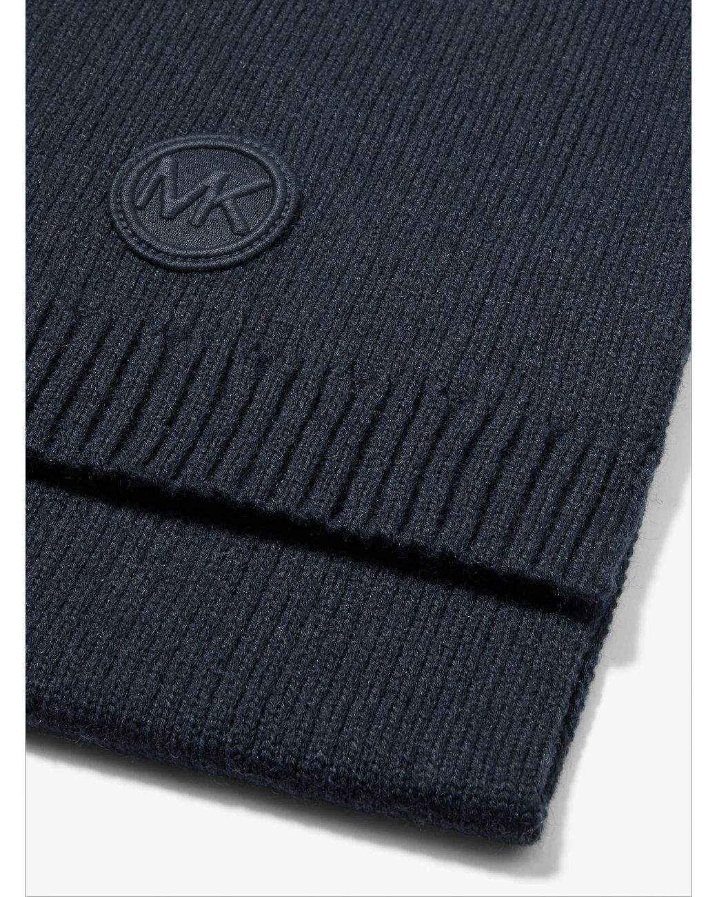 Michael Kors Blue Mk Knit Scarf for men