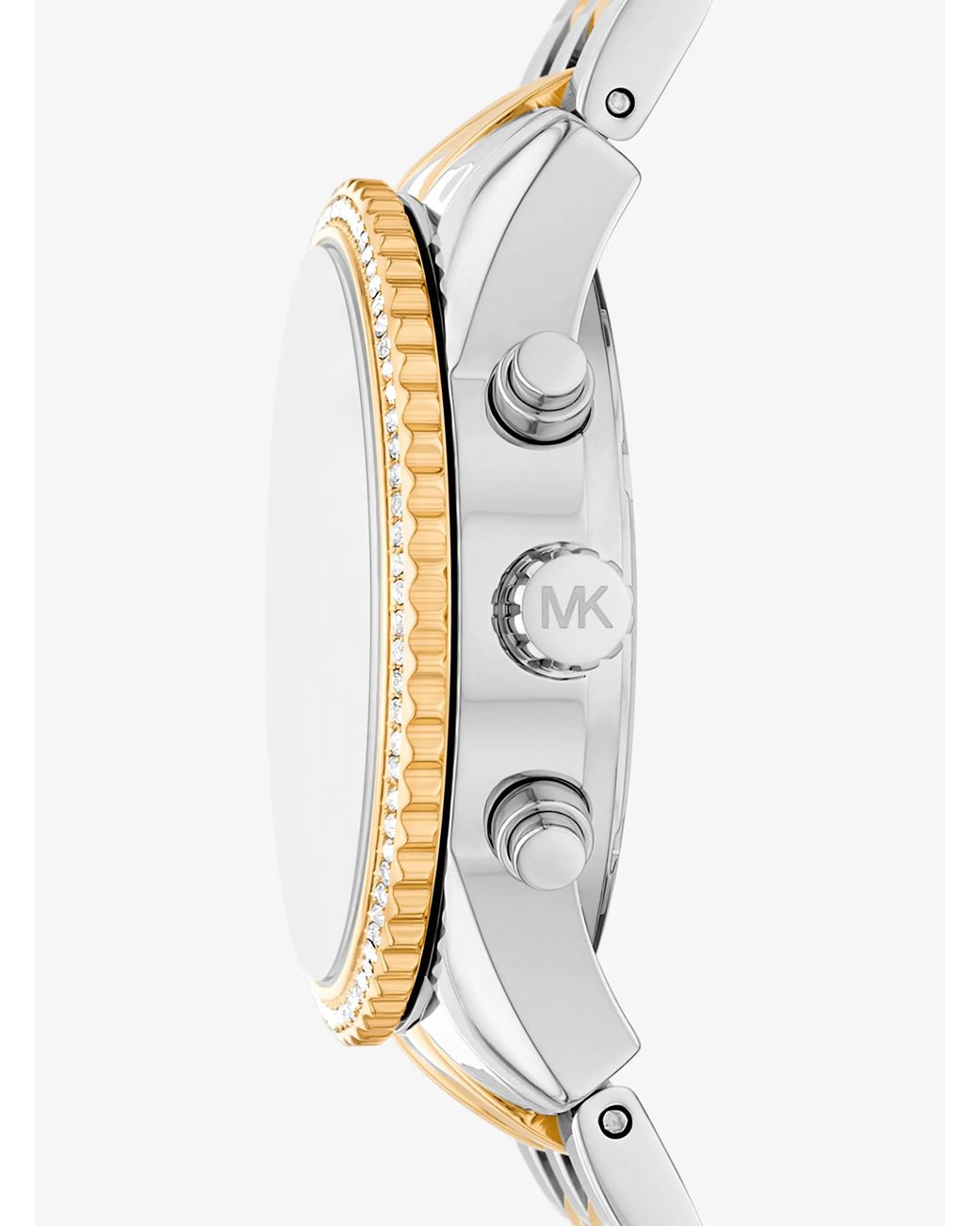 Michael Kors Metallic Mk Mini Bryant Pavé Two-Tone Watch