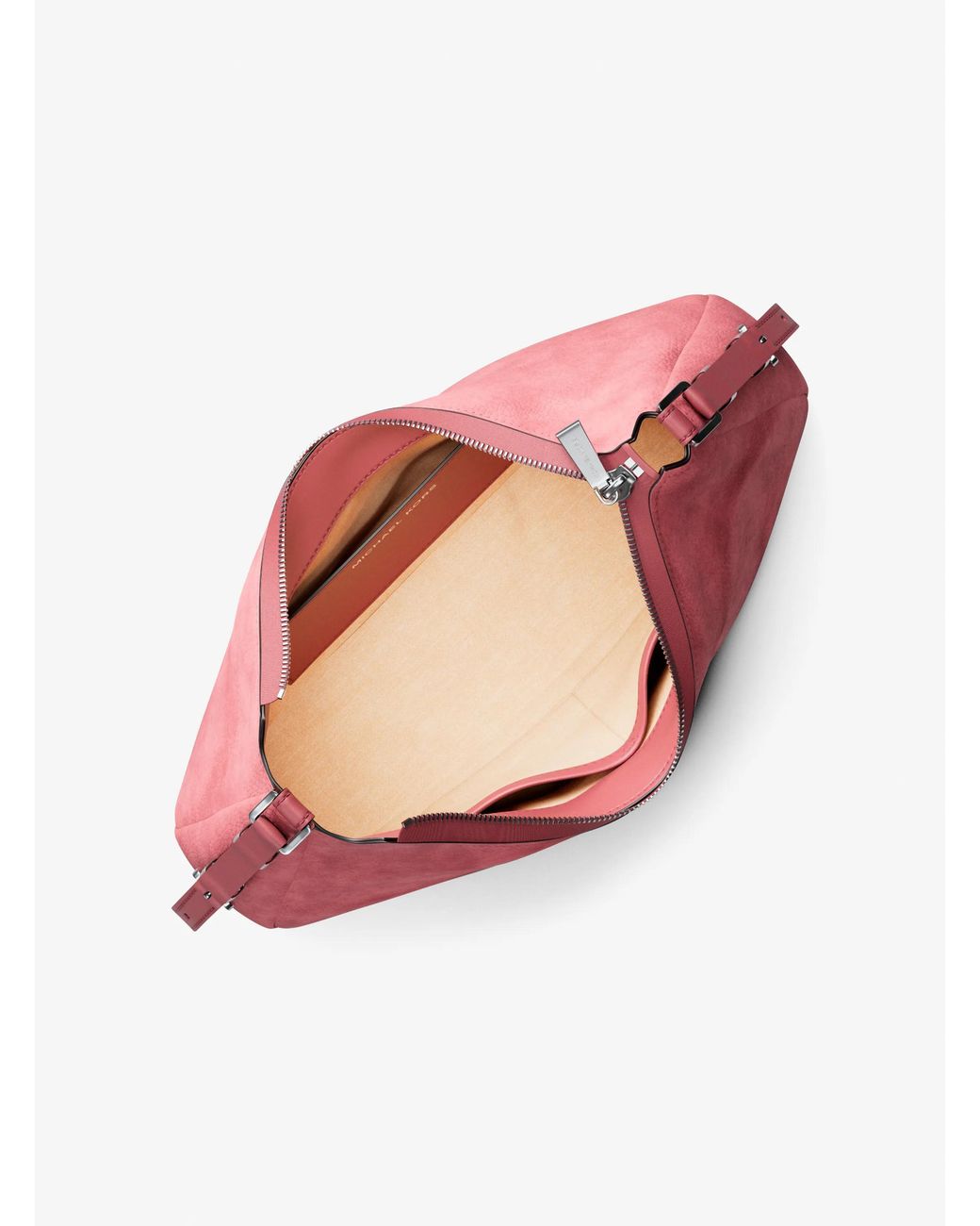 MICHAEL Michael Kors Pink Mk Nolita Medium Nubuck Shoulder Bag