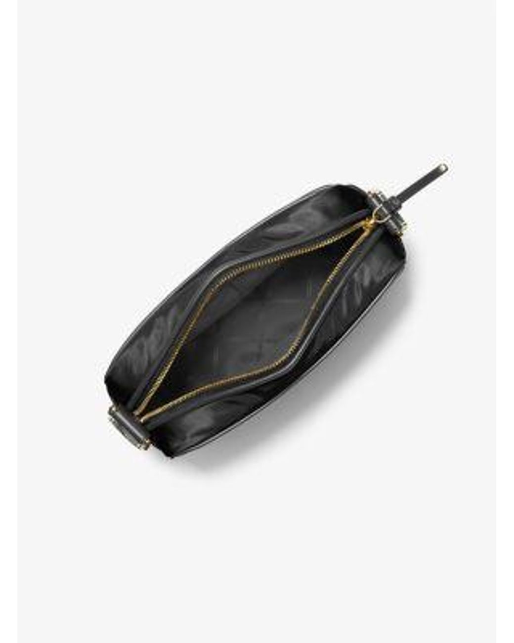 Michael Kors Black Jet Set Large Nylon Gabardine Crossbody Bag