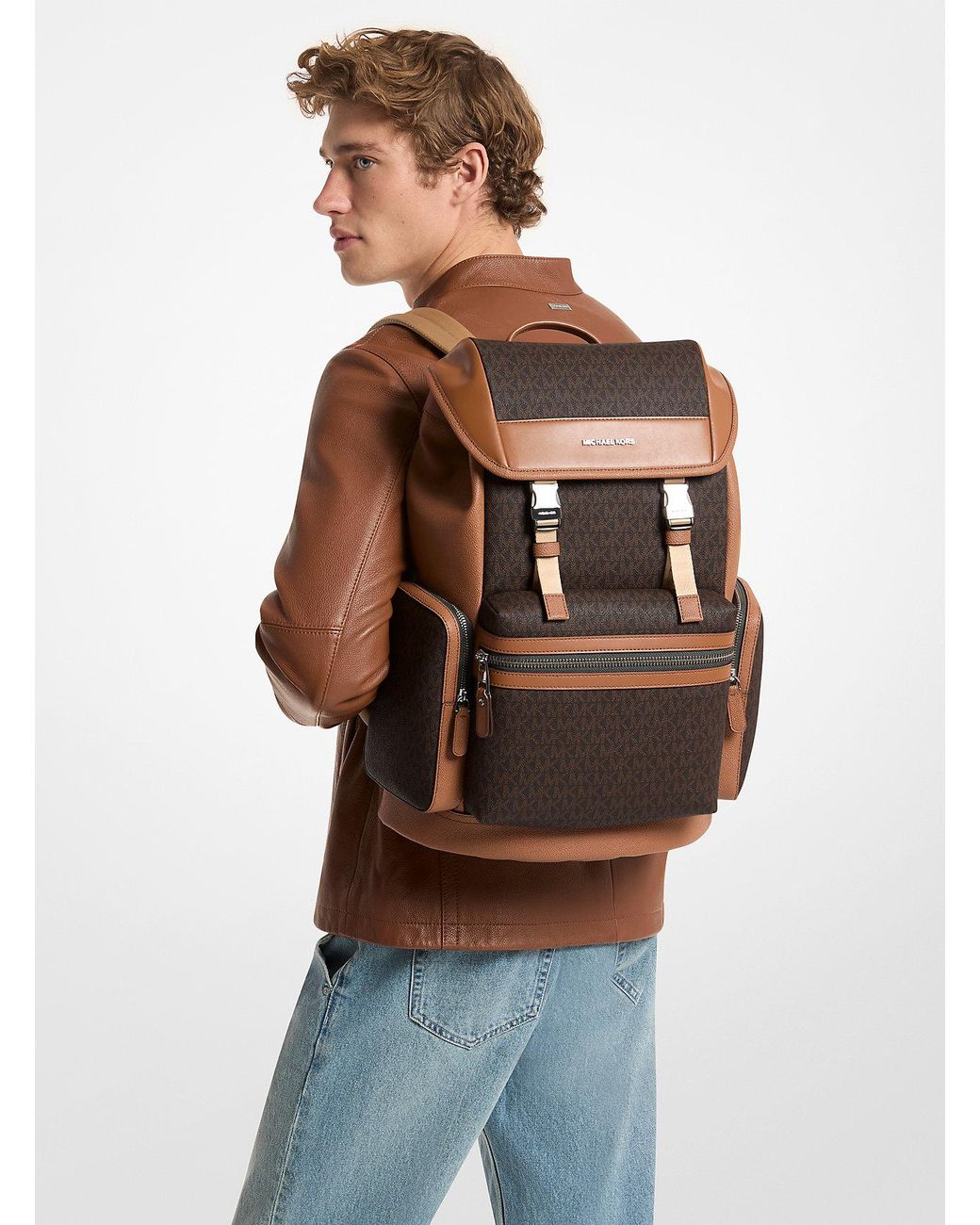 Mkmochila Jet Set Con Logotipo Michael Kors de hombre de color Brown