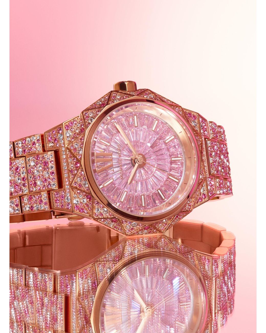 Pink gold watch Michael Kors Pink in Pink gold  25091510