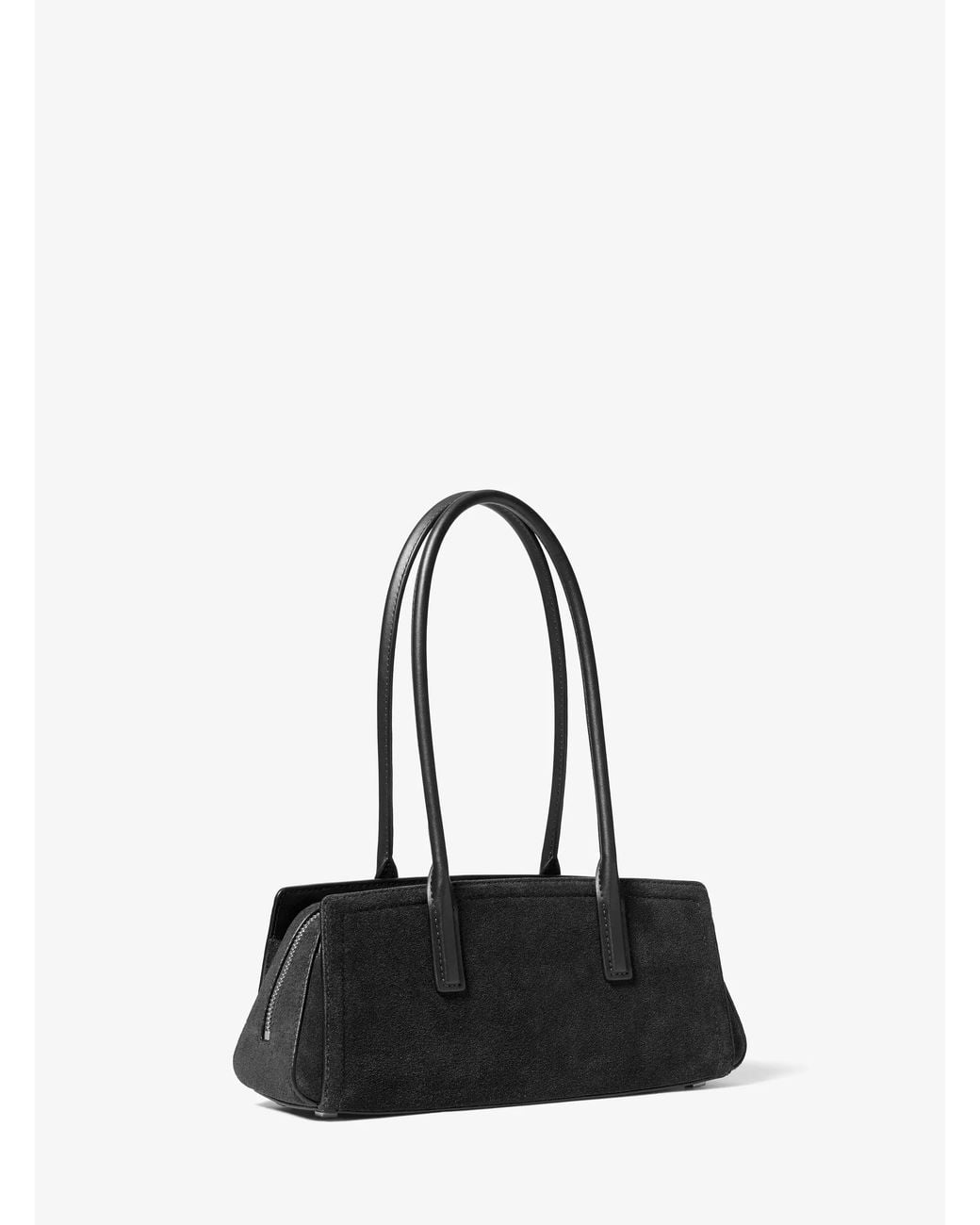 MICHAEL Michael Kors Black Laila Small Suede Shoulder Bag