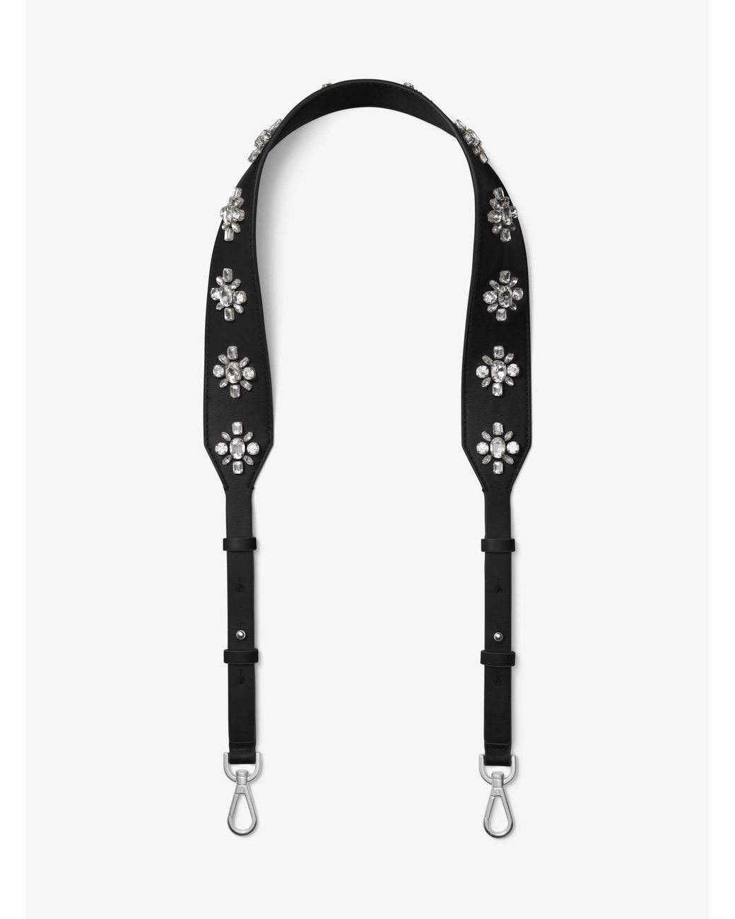 Michael Kors Floral-embellished Leather Handbag Strap in Black | Lyst  Australia