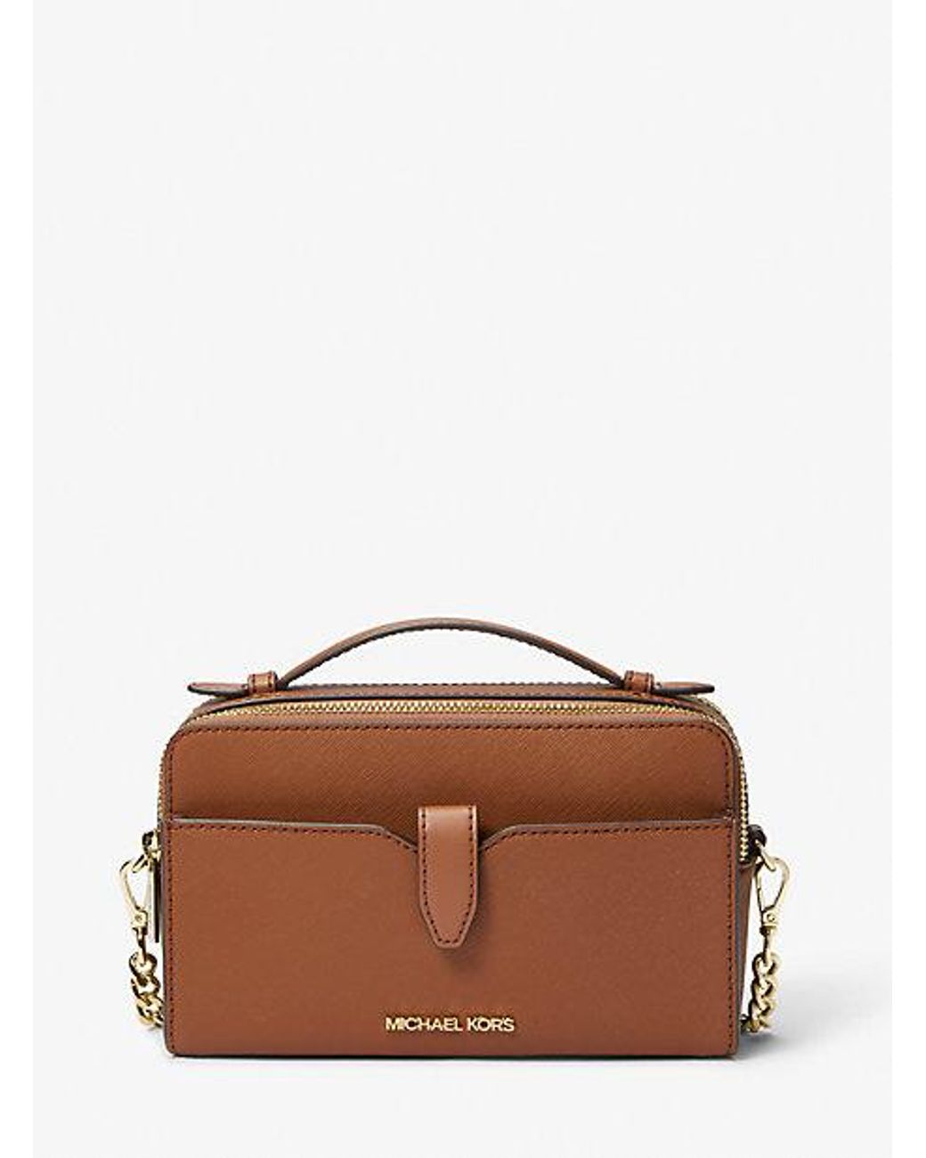 Michael kors jet set travel saffiano leather smartphone crossbody sale