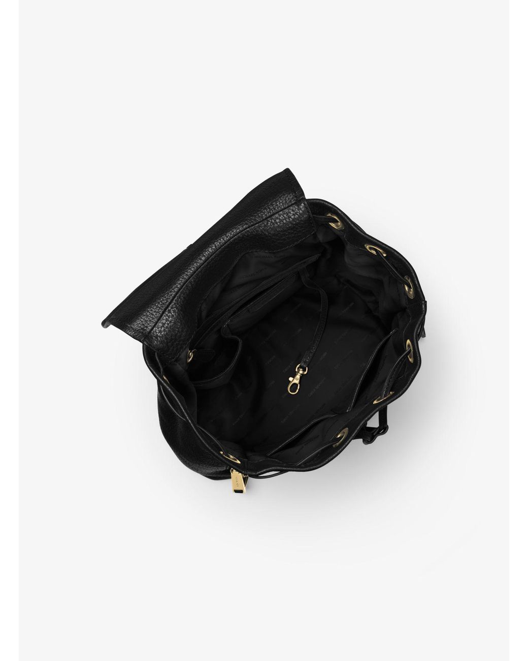 Michael Kors Viv Large Leather Backpack in Black | Lyst