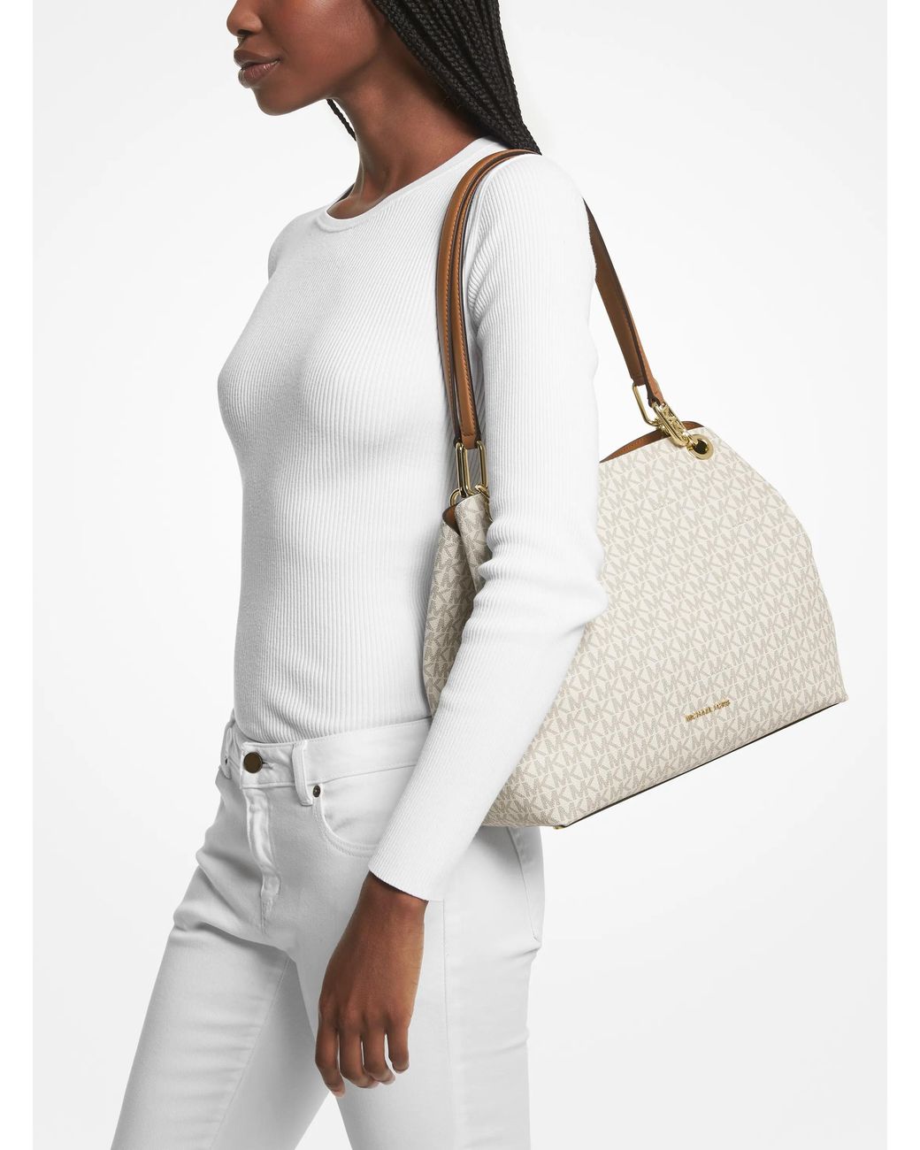 MICHAEL Michael Kors Multicolor Mk Kensington Large Signature Logo Tote Bag