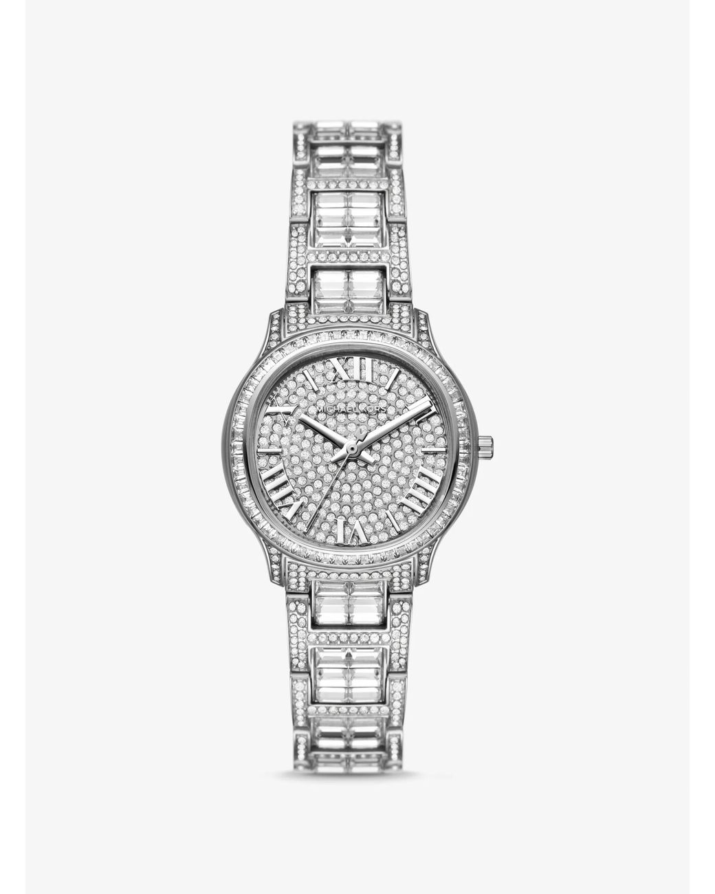 Michael Kors White Mk Limited-Edition Mini Sage Pavé-Tone Watch