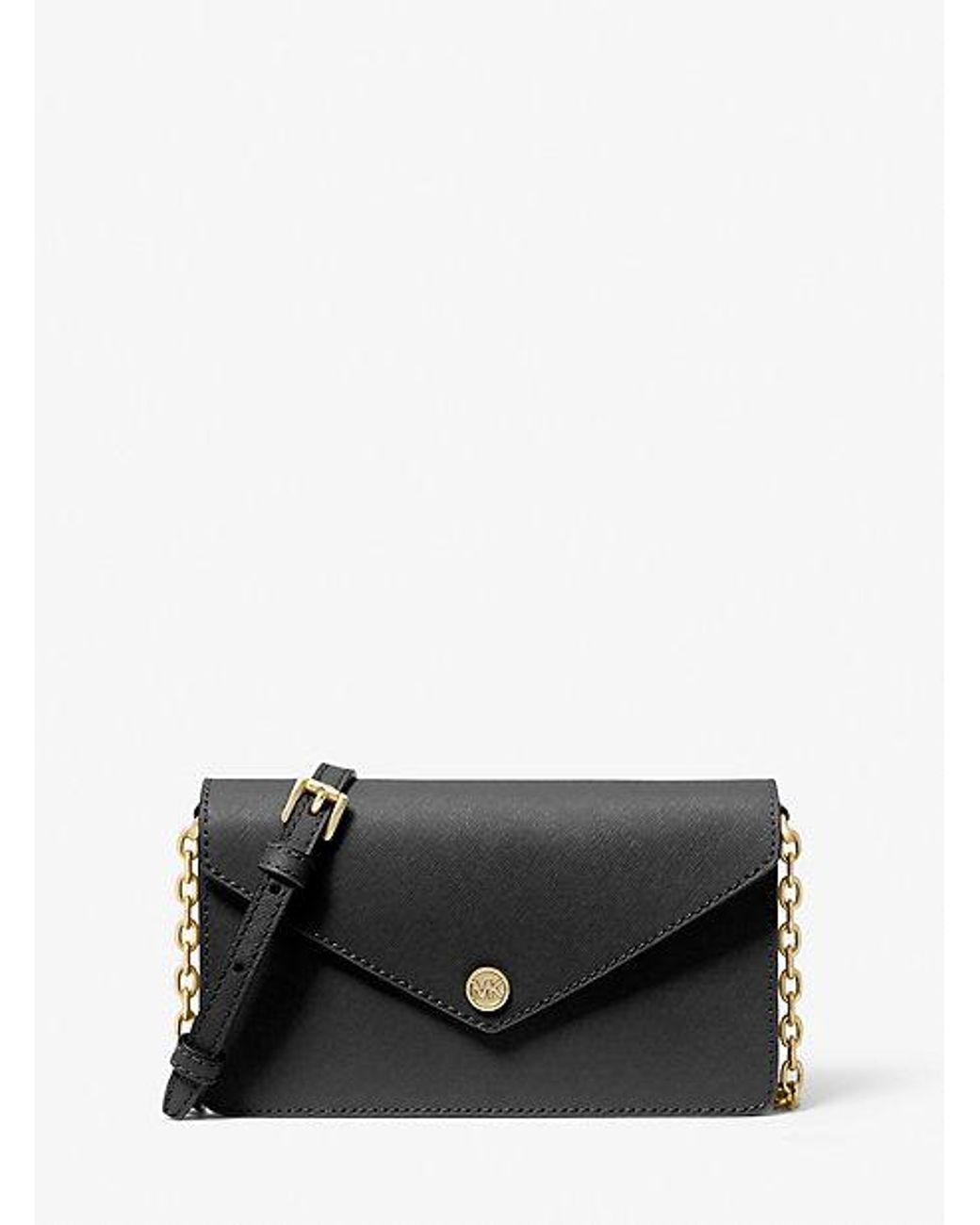 Michael Kors Small Logo Envelope Crossbody Bag in Black Lyst Canada