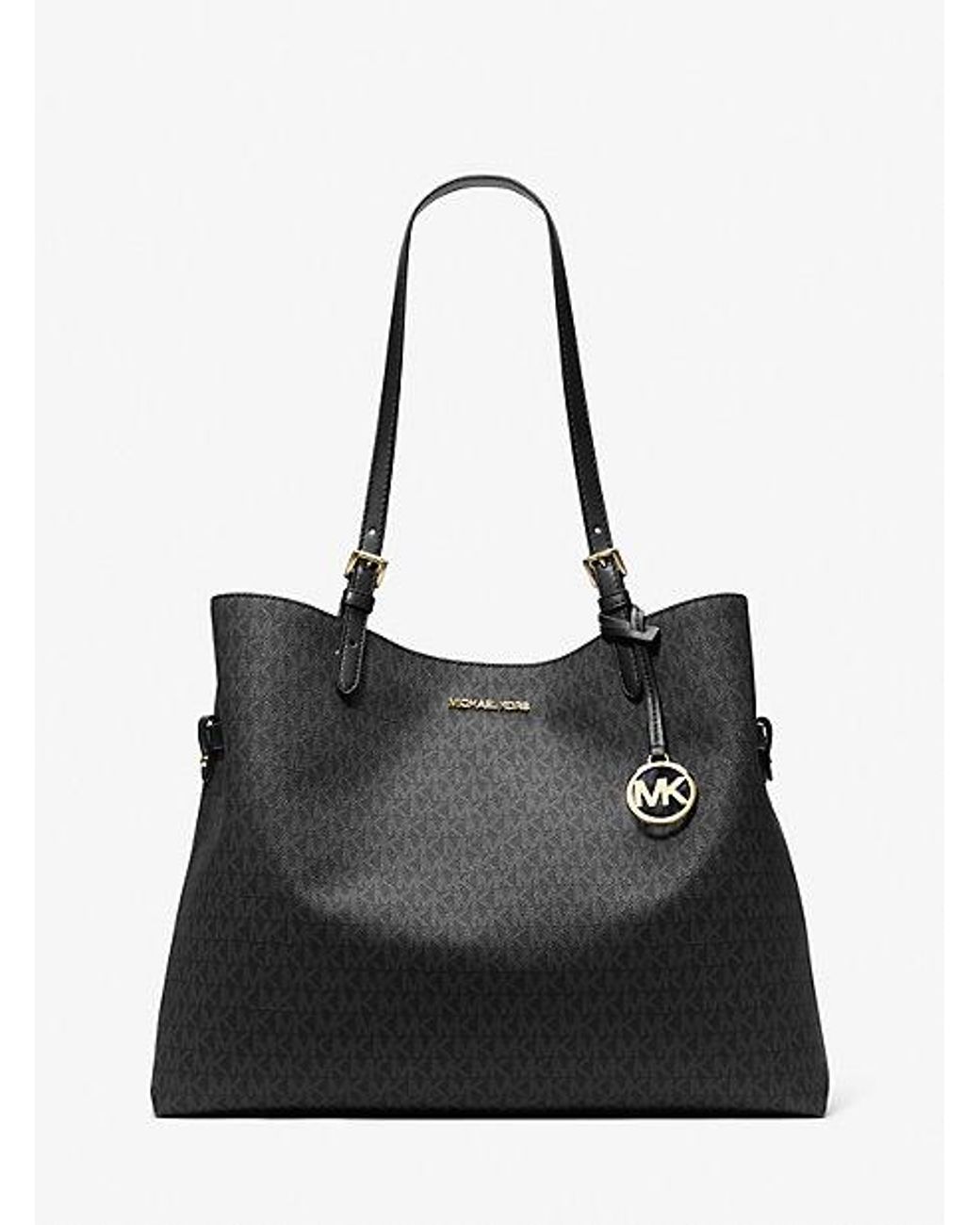 Michael kors black signature tote hotsell