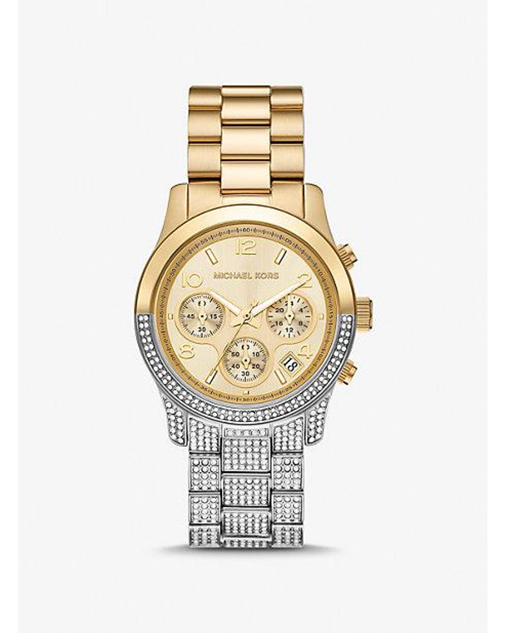 Mk two tone watch hotsell