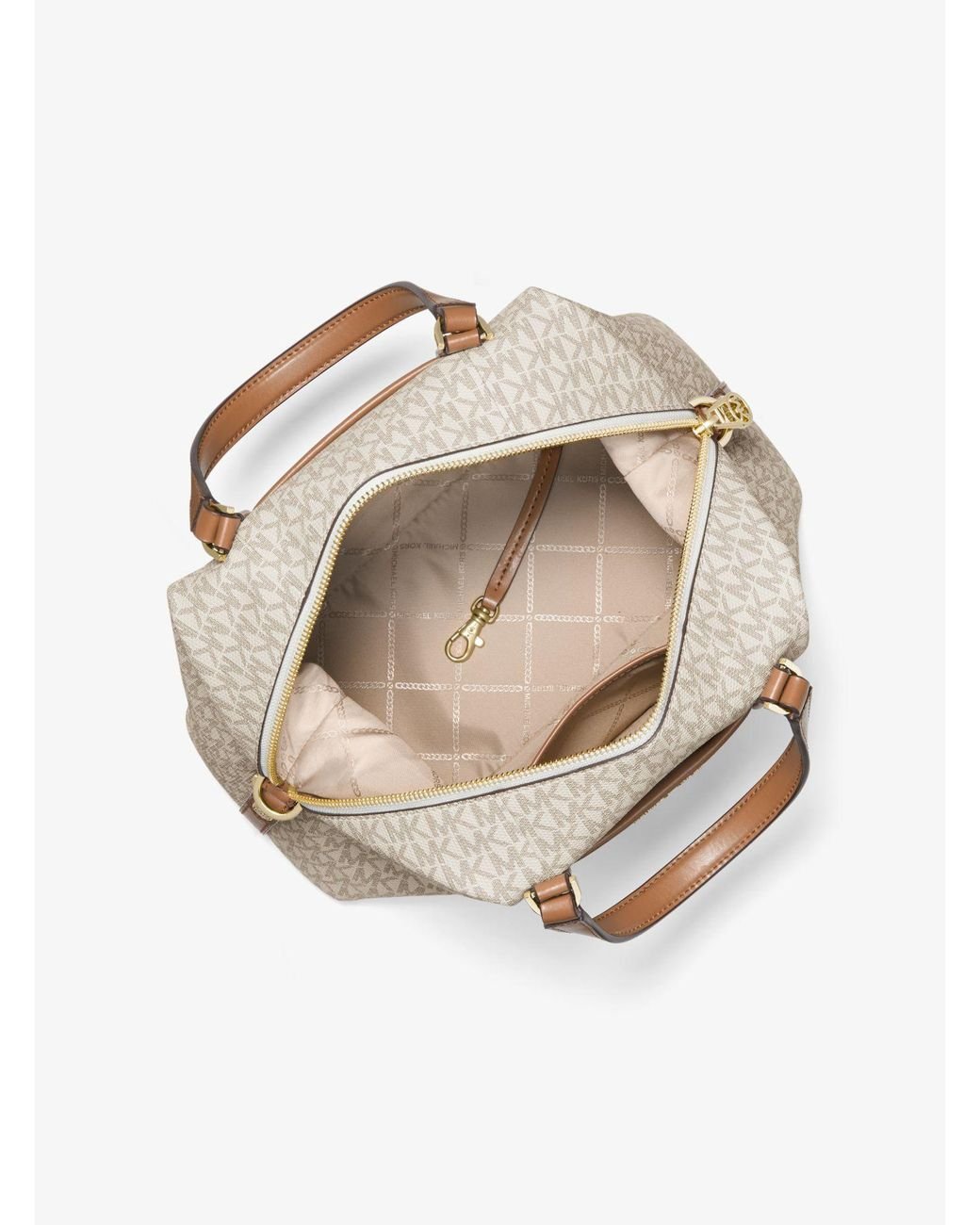 Michael Kors Beck Medium Logo Satchel Lyst