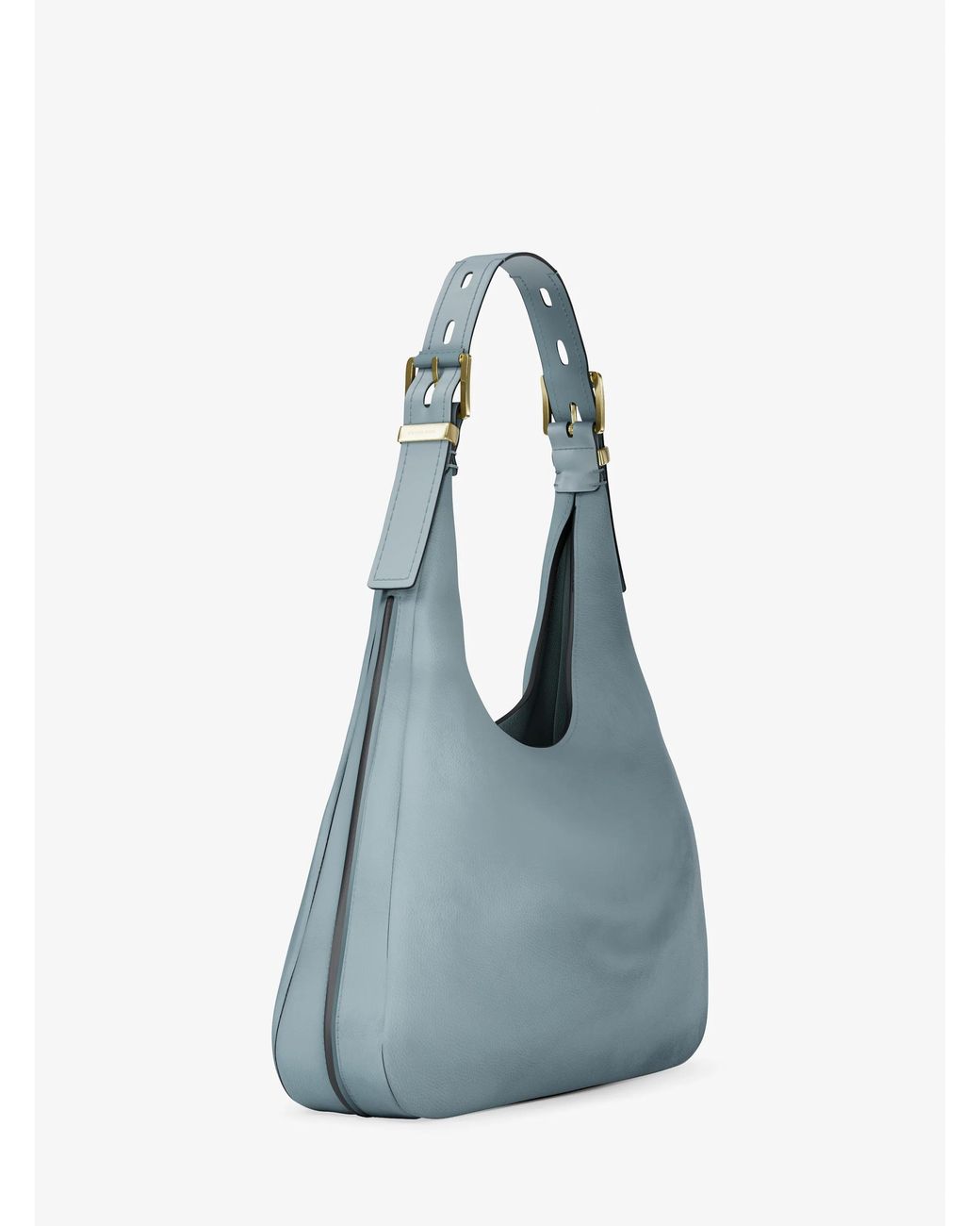 MICHAEL Michael Kors Blue Michael Kors Nolita Large Nubuck Hobo Shoulder Bag